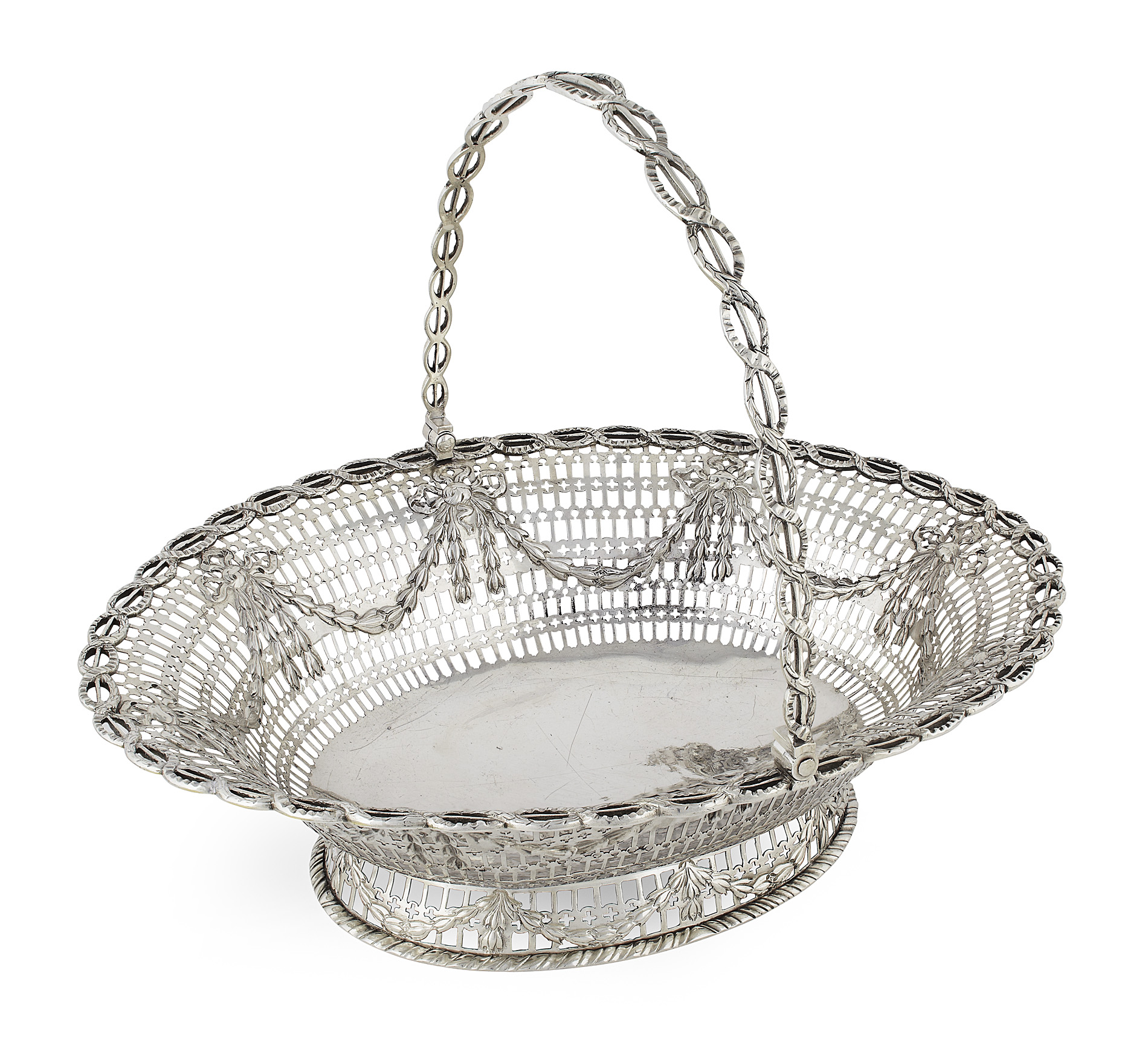 A scarce George III bread basket