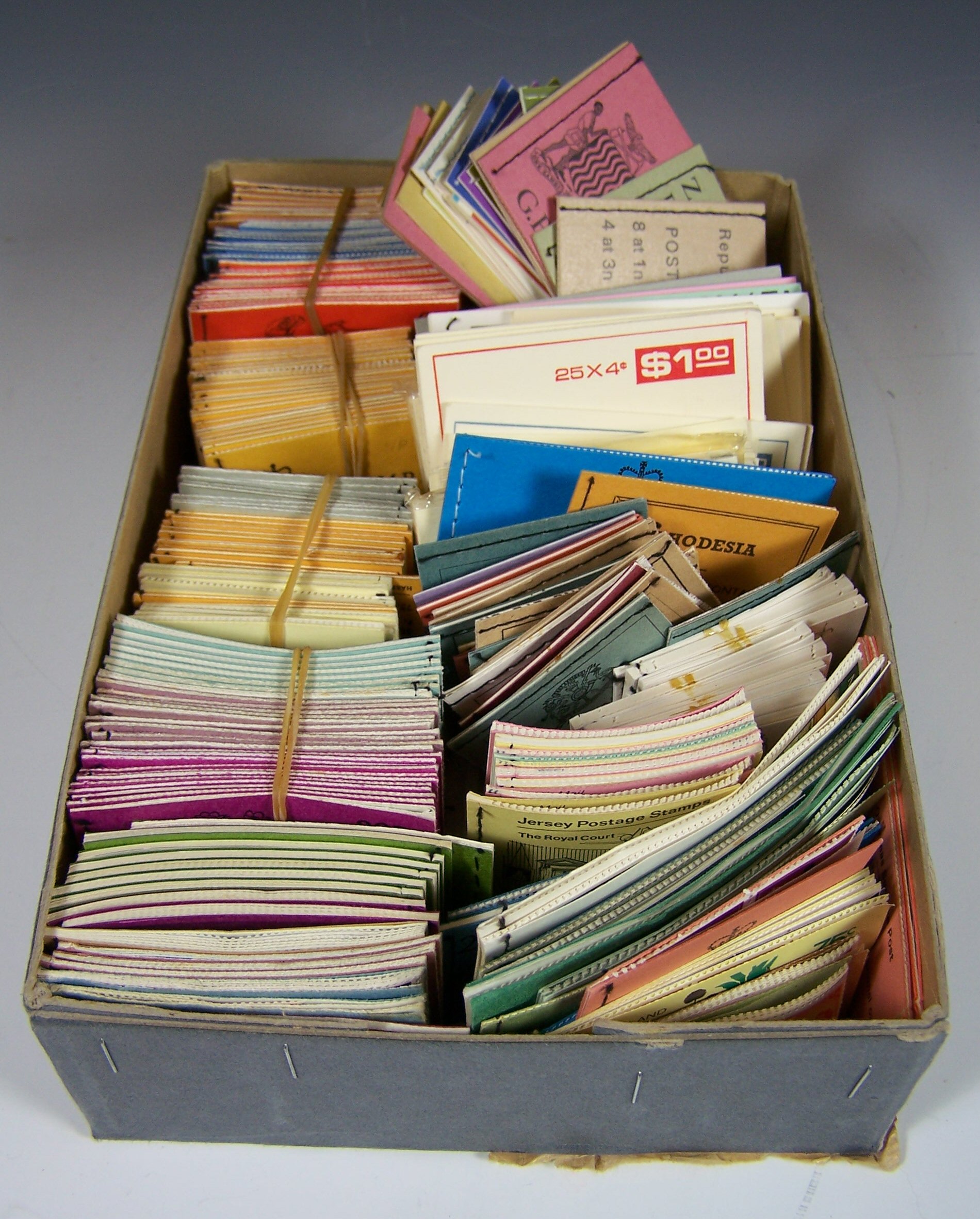 An interesting collection of stamp booklets,