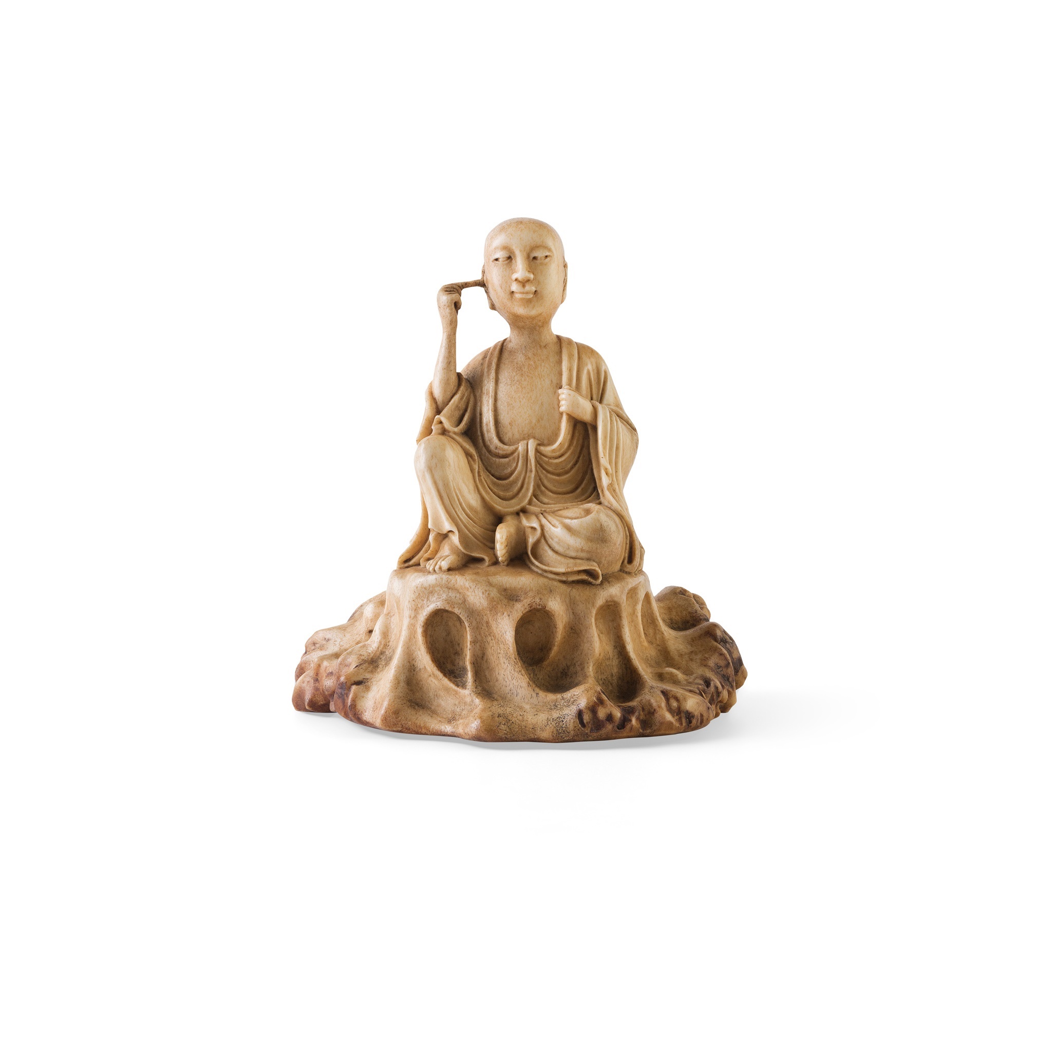 BONE CARVING OF AN ARHAT