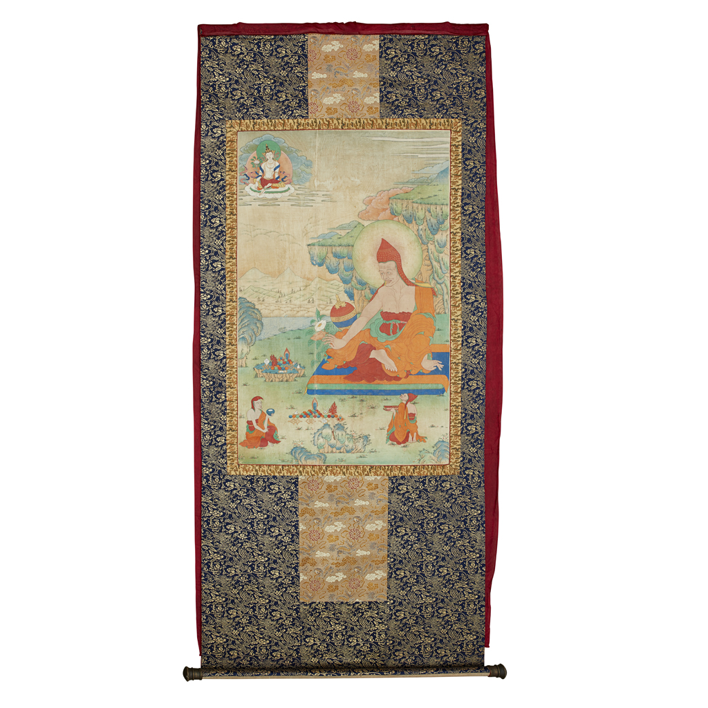 THANGKA DEPICTING ARYADEVA