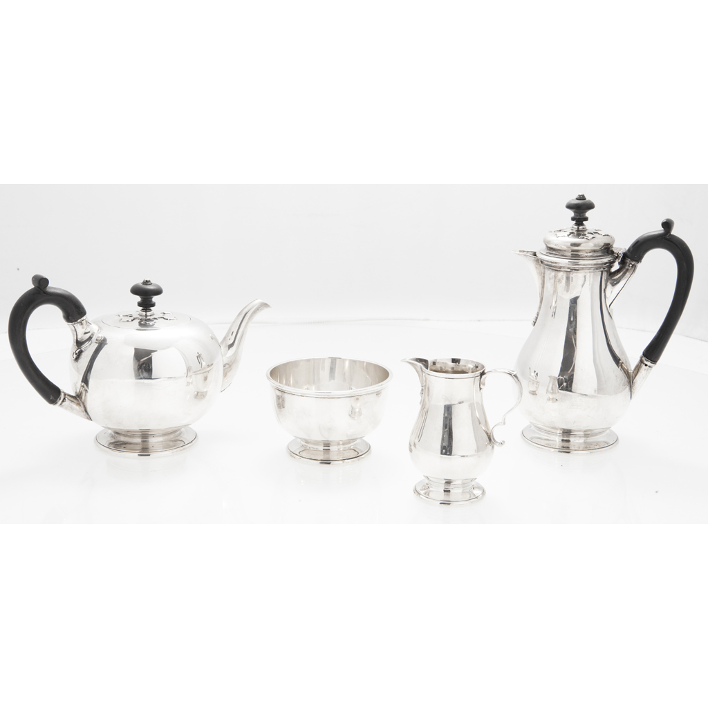 A four piece tea service