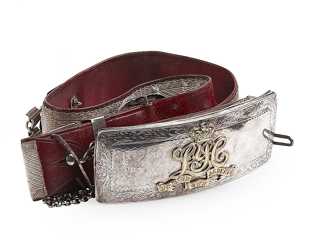 VICTORIAN OFFICER'S DRESS POUCH AND BELT