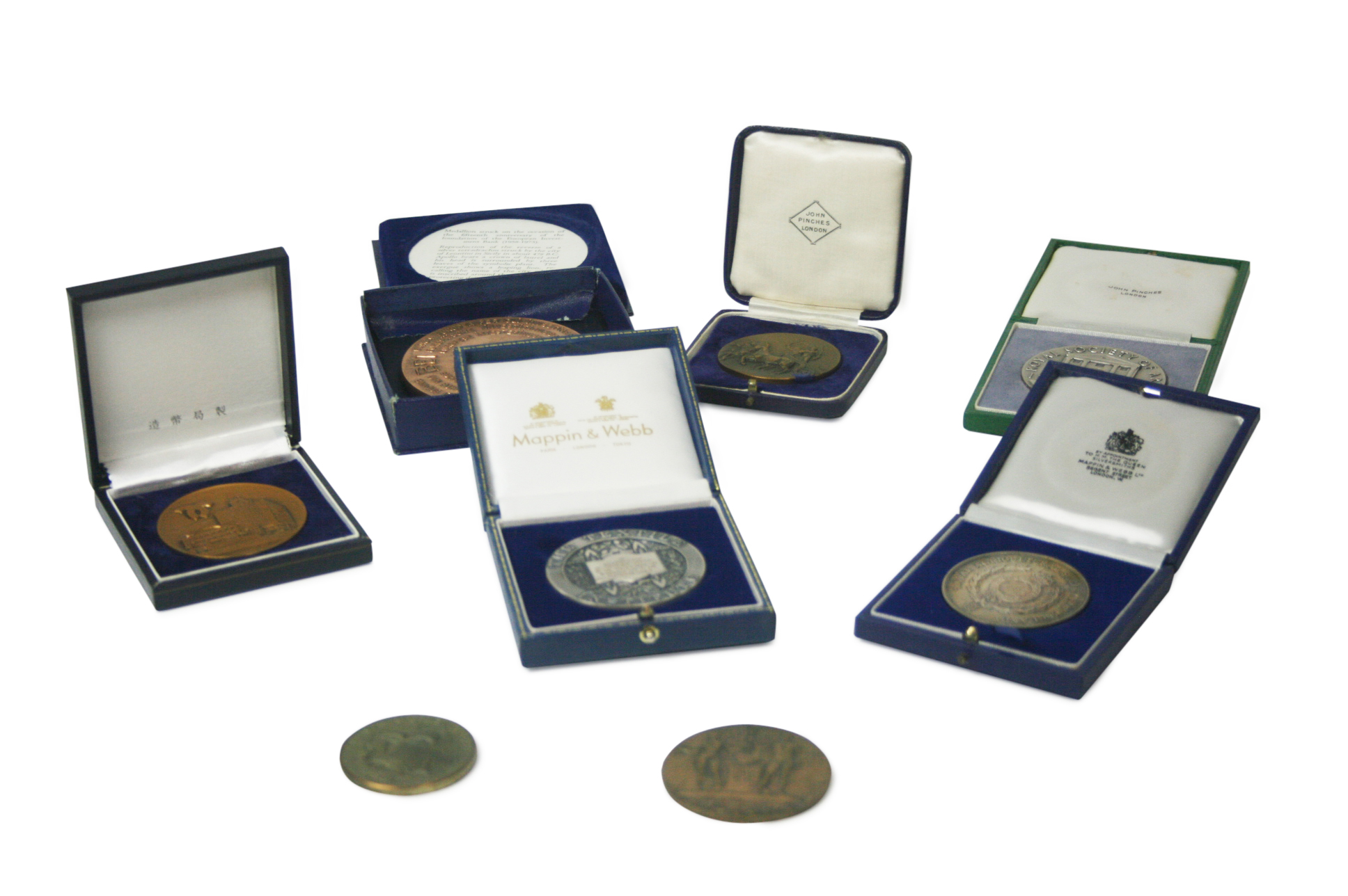 COLLECTION OF MODERN COMMEMORATIVE MEDALLIONS