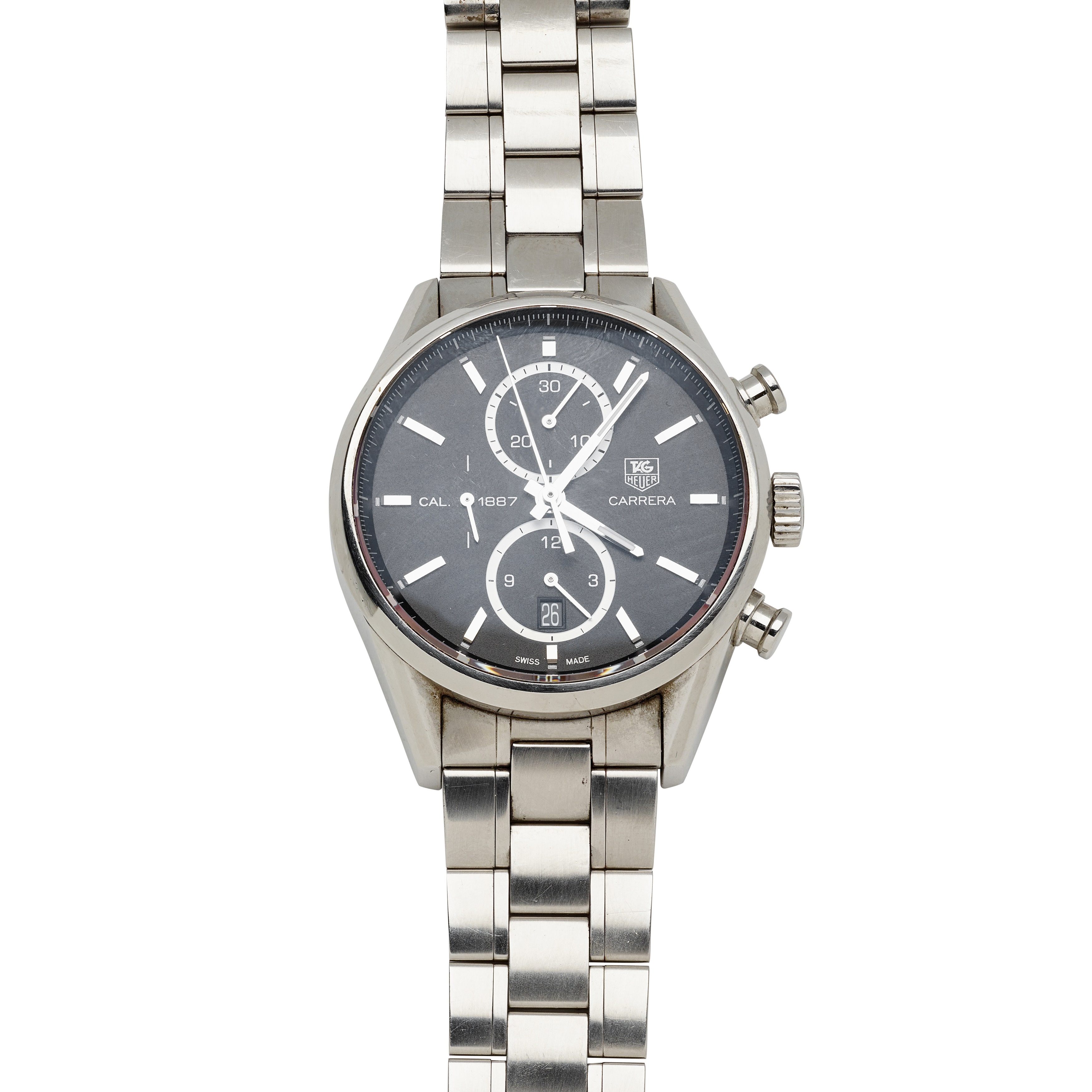 TAG Heuer: a stainless steel chronograph wrist watch