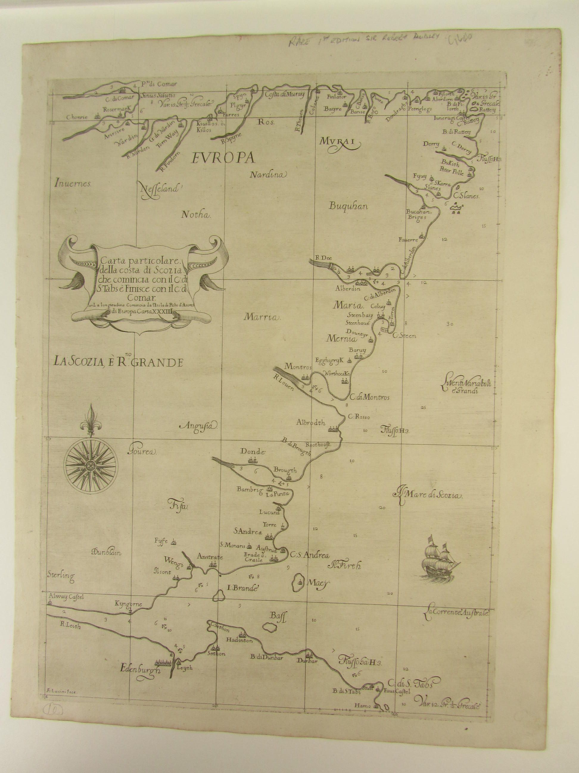 East Coast of Scotland, 1647 - Sir Robert Dudley