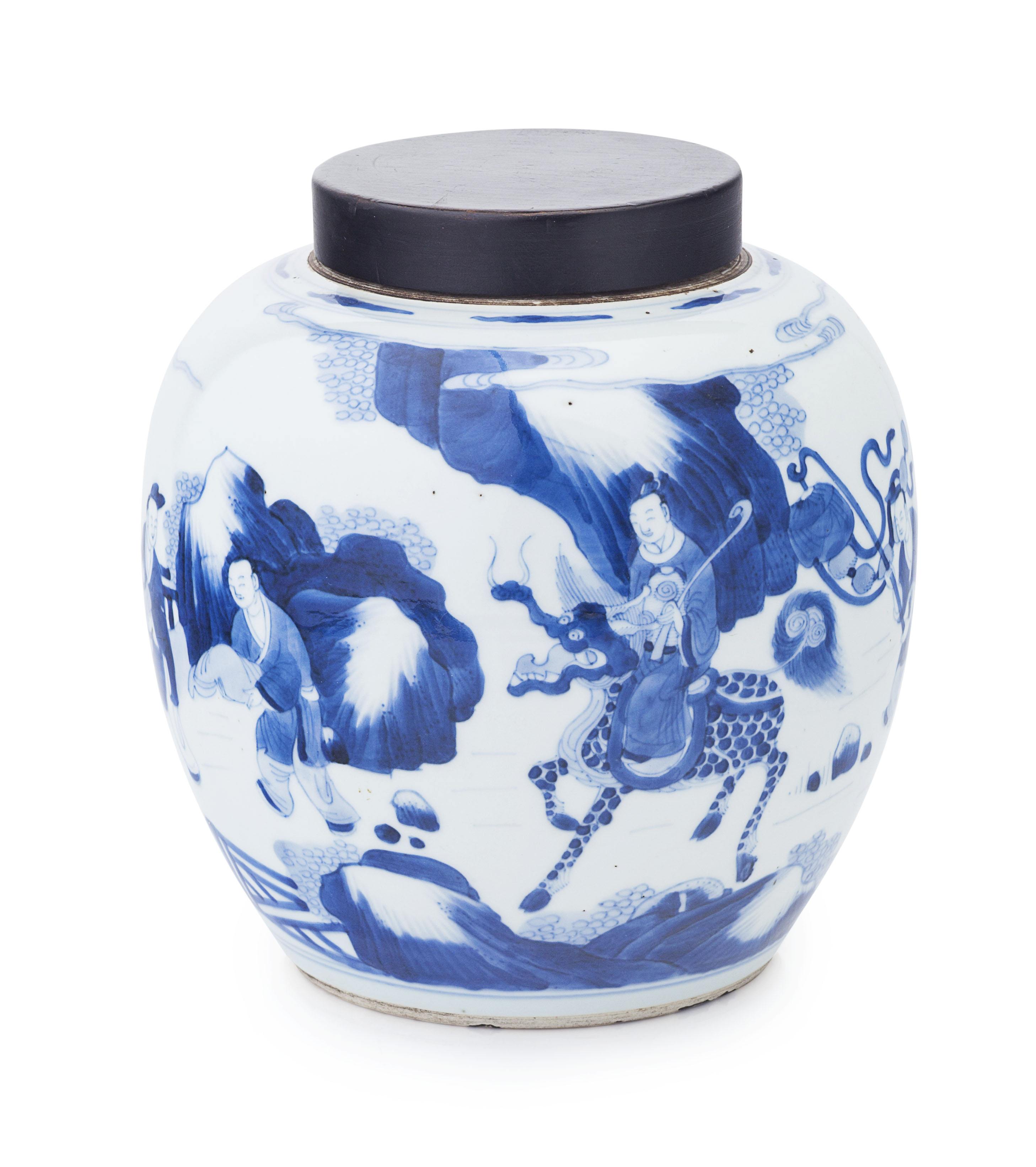 CHINESE BLUE AND WHITE GINGER JAR