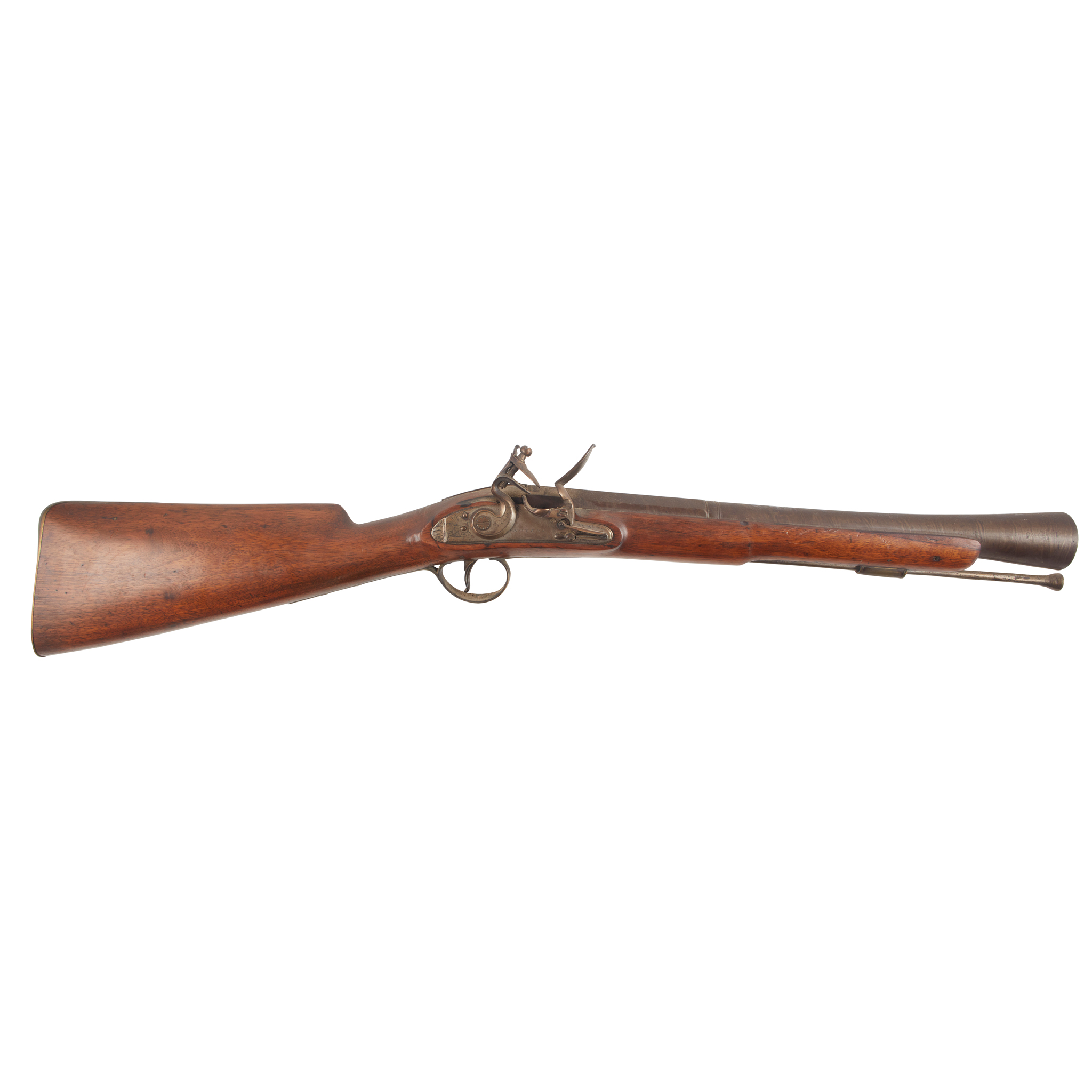 FLINTLOCK STEEL BARRELLED COACHING BLUNDERBUSS, BY NOYES, WARMINSTER