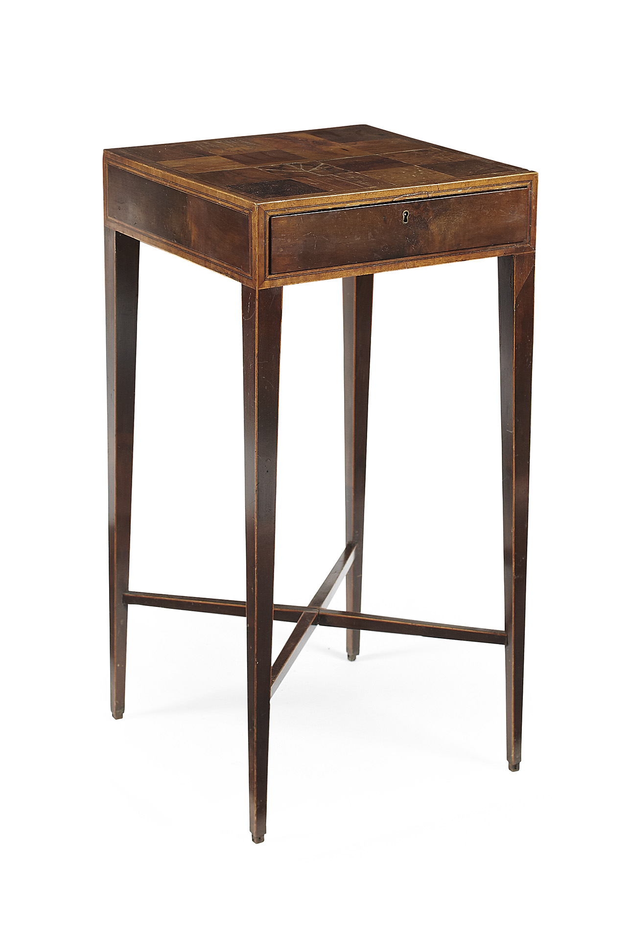 GEORGE III SPECIMEN PARQUETRY OCCASIONAL TABLE