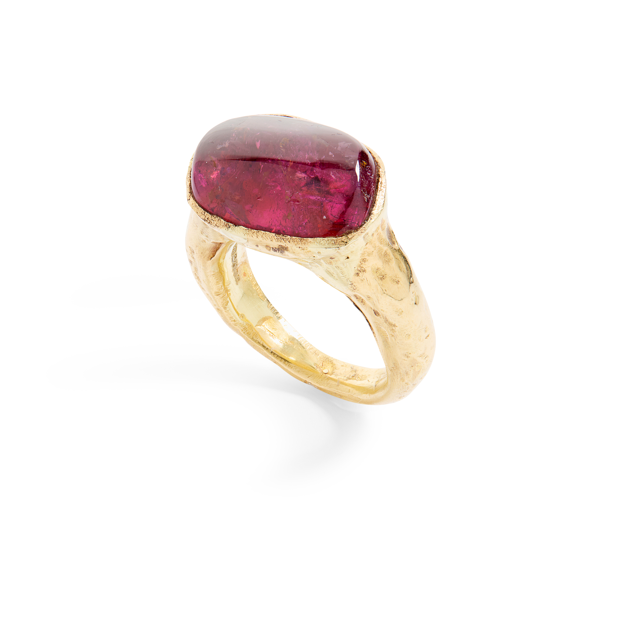 An 18ct Gold Pink Tourmaline Dress Ring