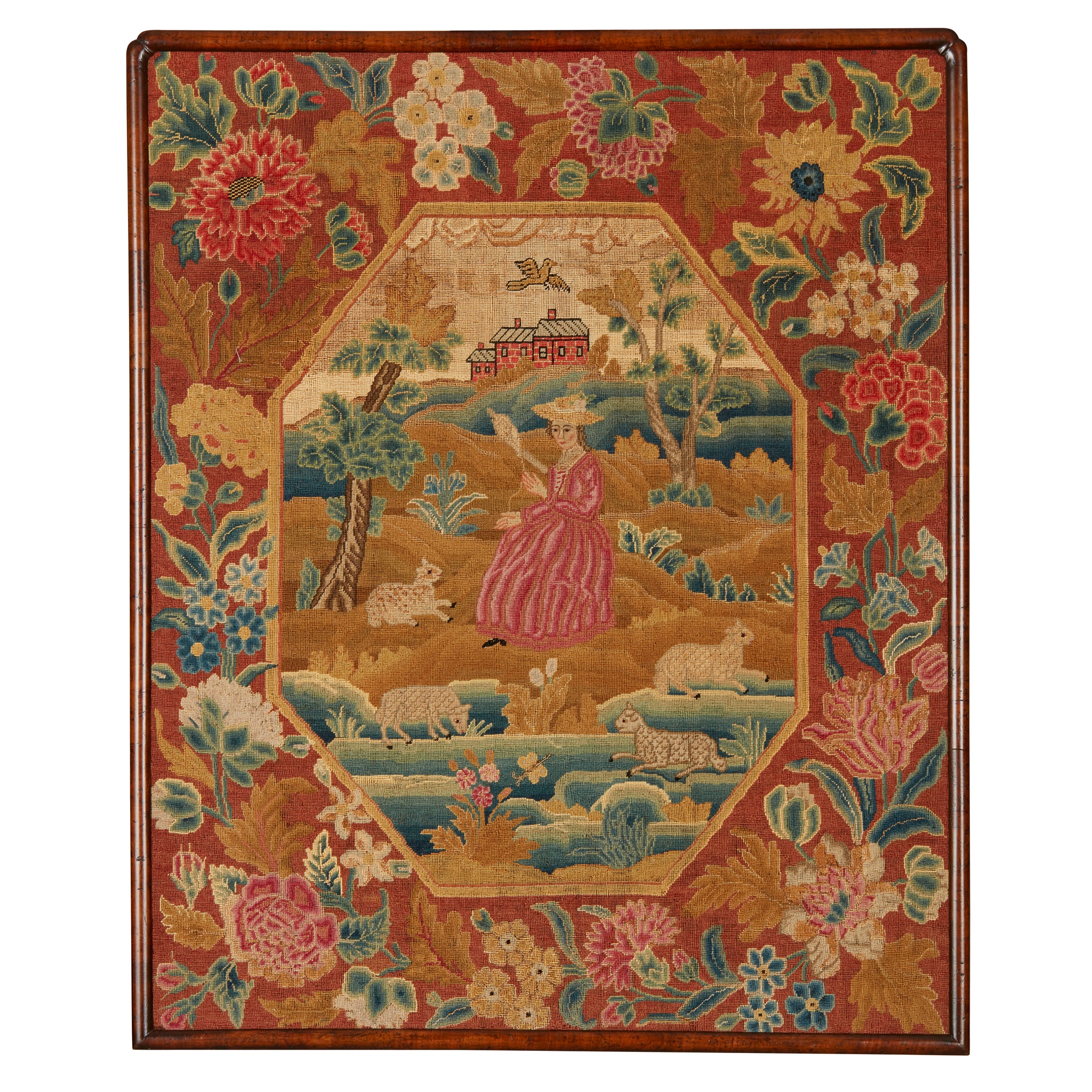 GEORGIAN NEEDLEWORK PANEL
