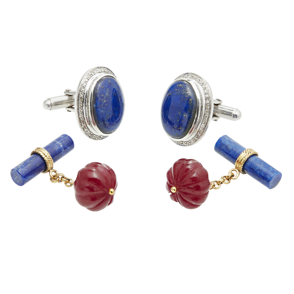 Two pairs of gentleman's cufflinks