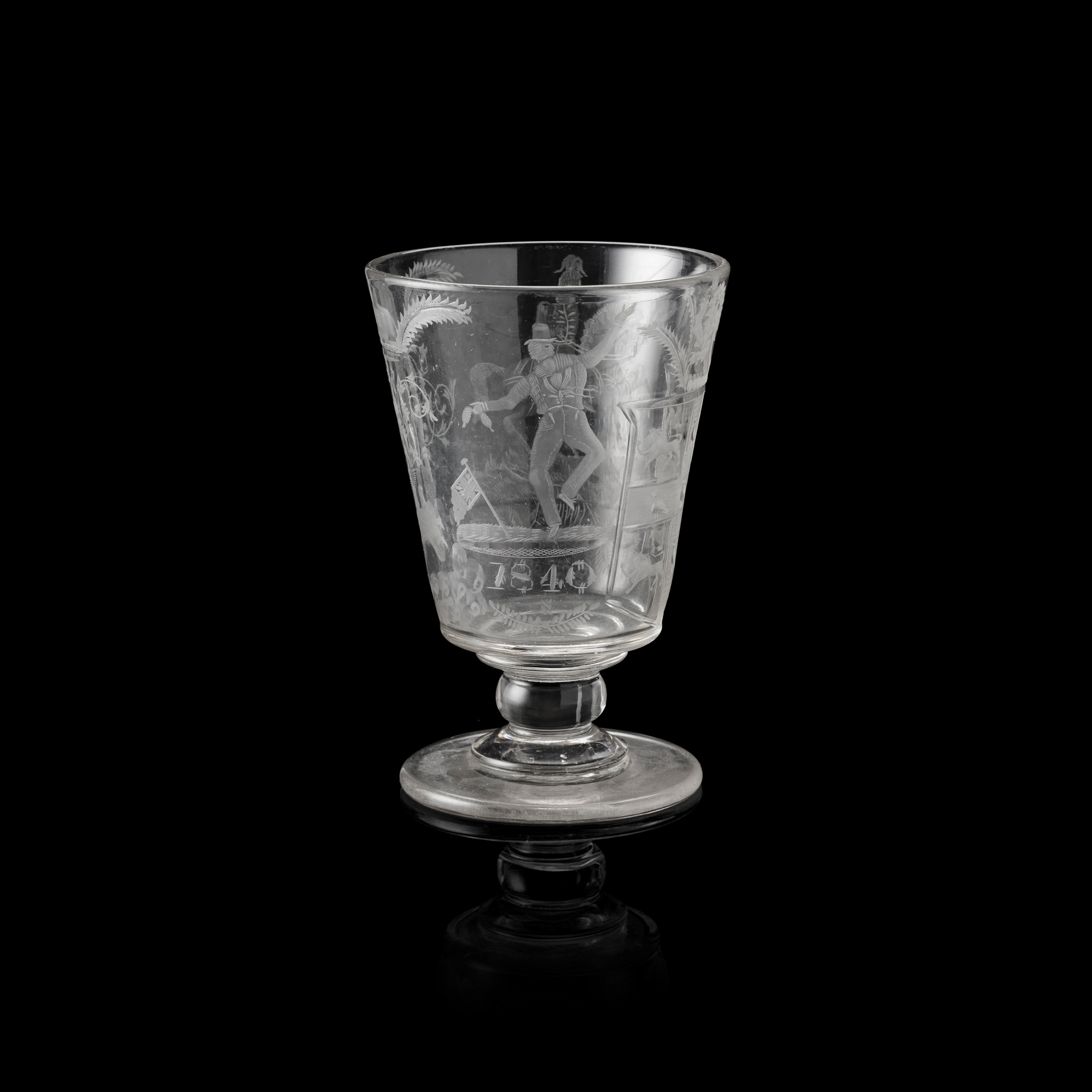 LARGE ENGRAVED COMMEMORATIVE RUMMER