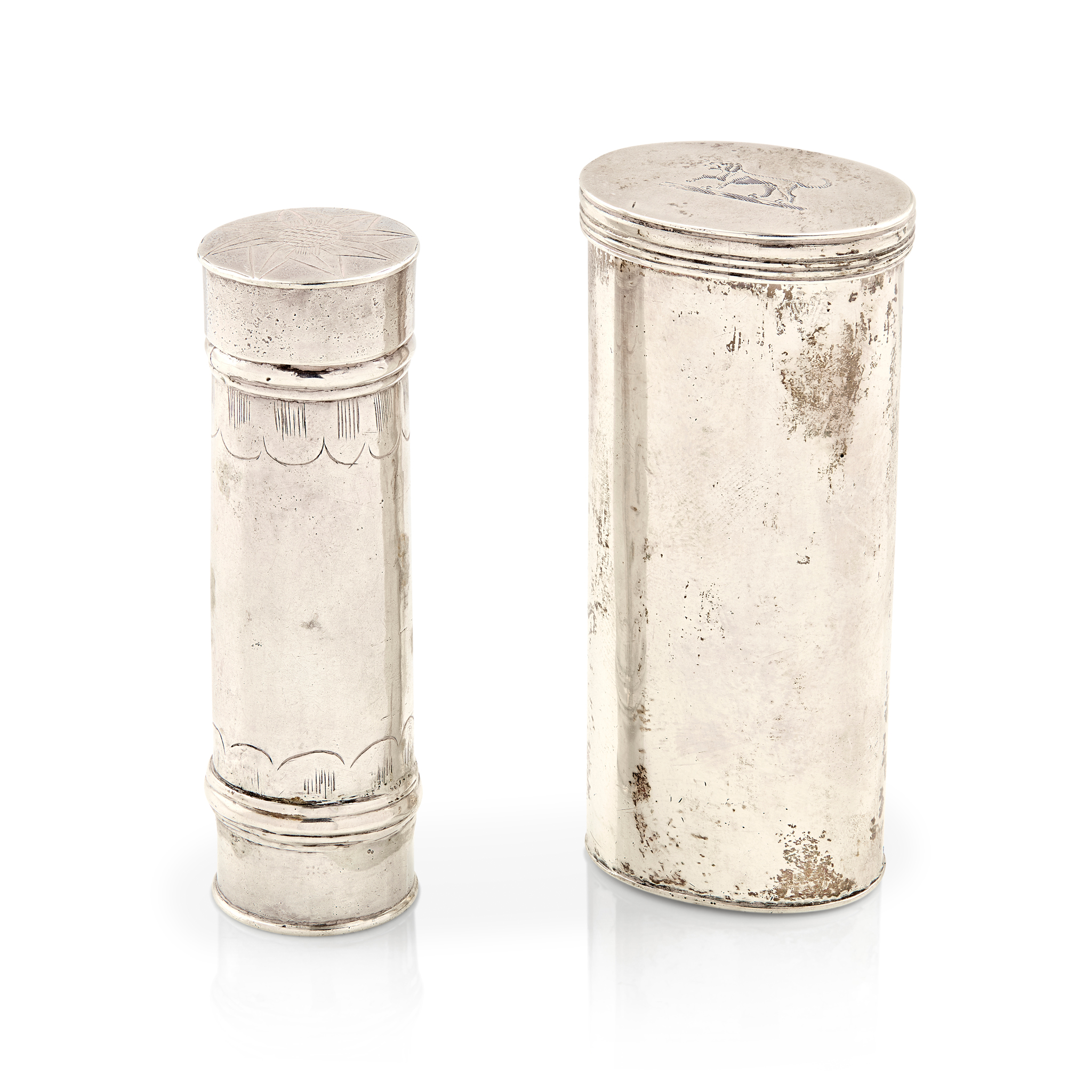 A GEORGE III NUTMEG GRATER