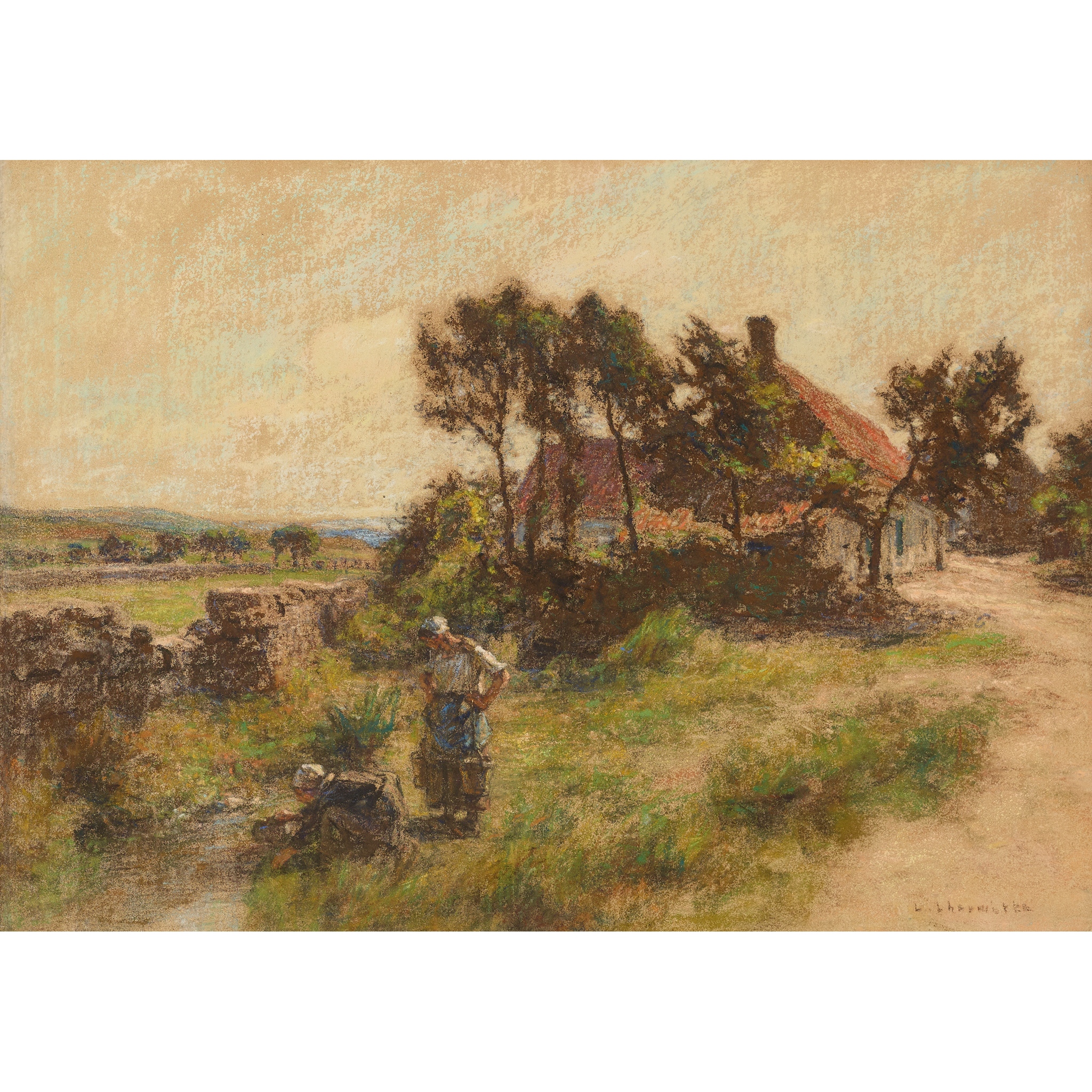 LEON AUGUSTIN L'HERMITTE (FRENCH 1844-1925)