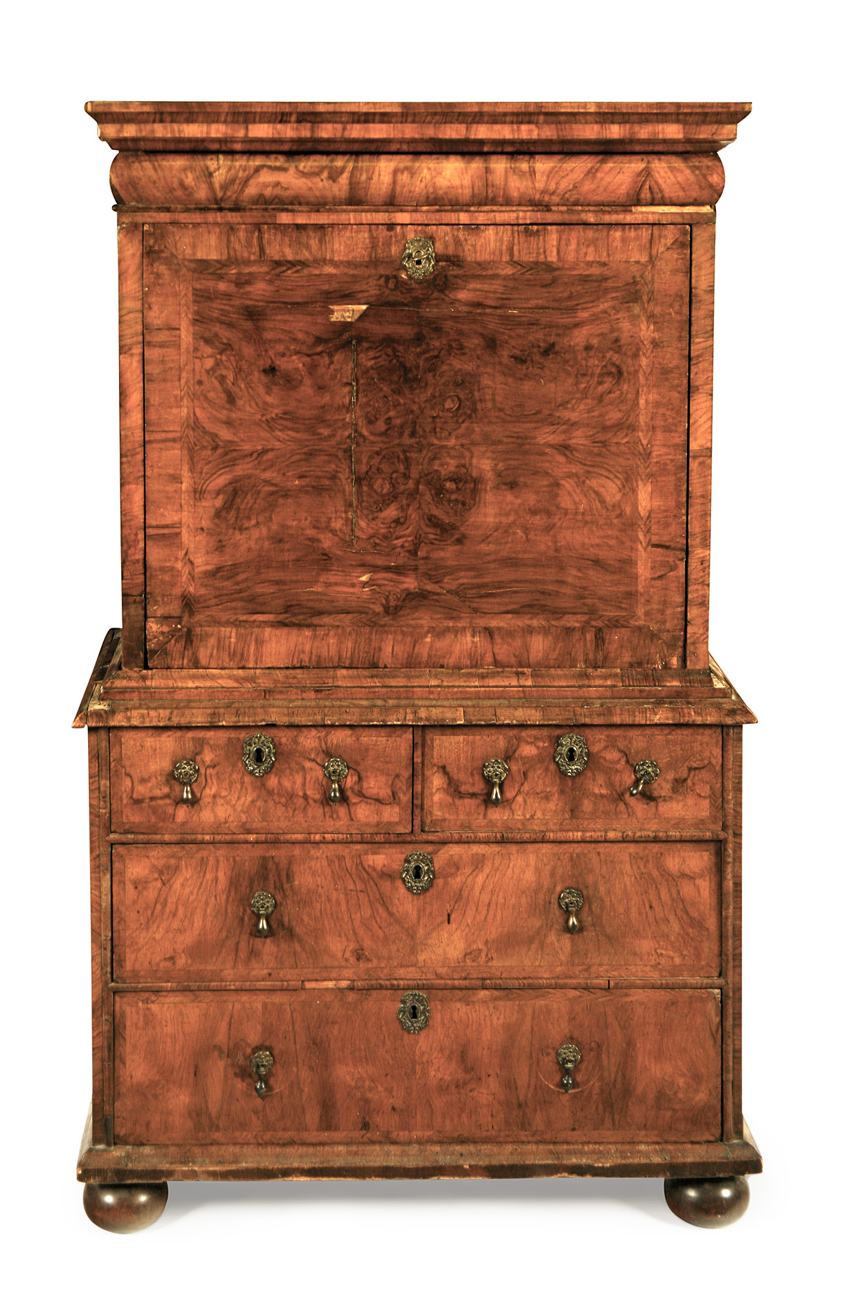WALNUT SECRETAIRE CABINET