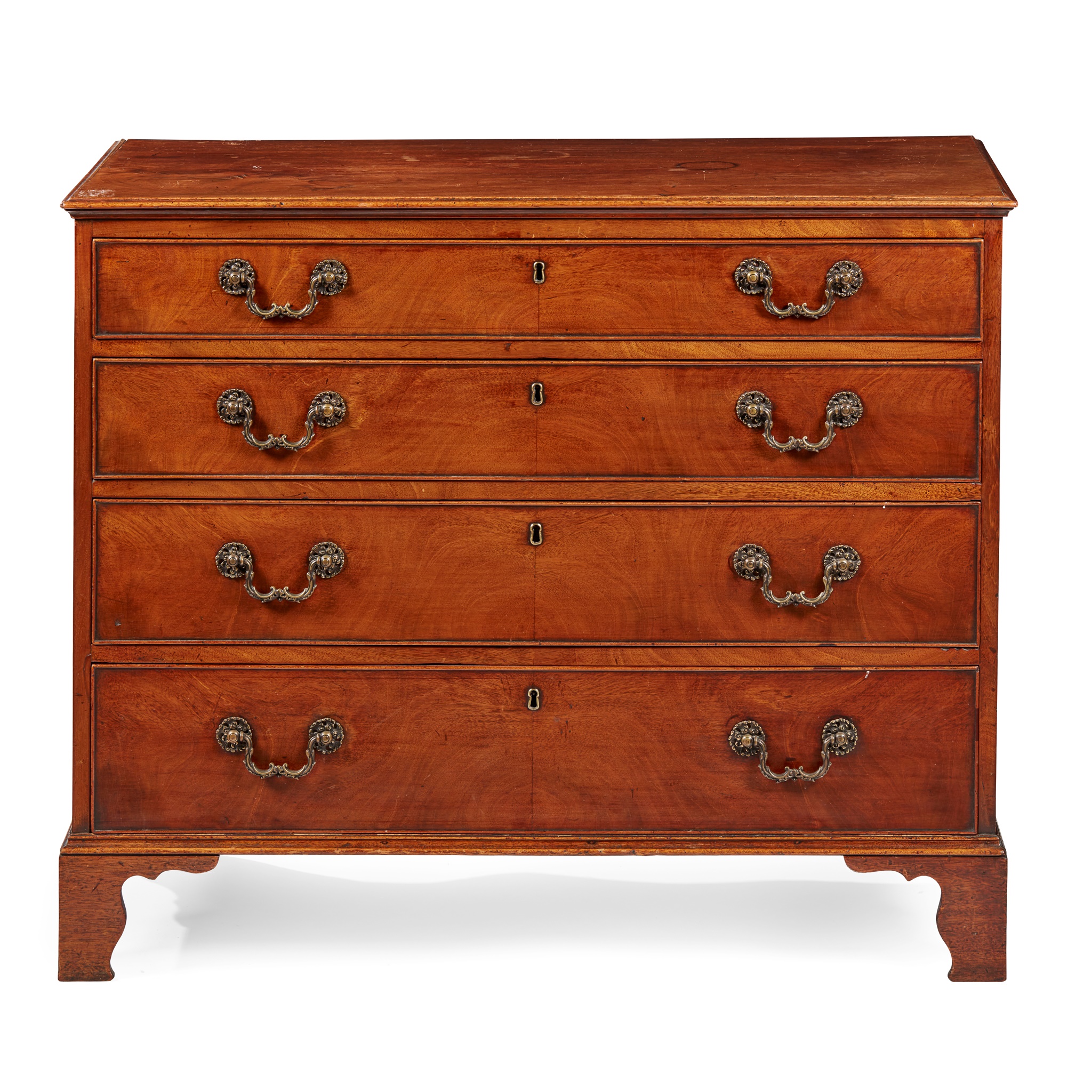 GEORGE III MAHOGANY CHEST OF DRAWERS