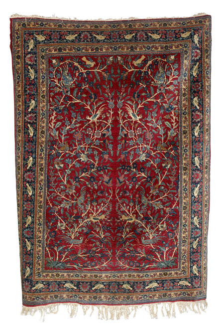A pair of Kashan rugs