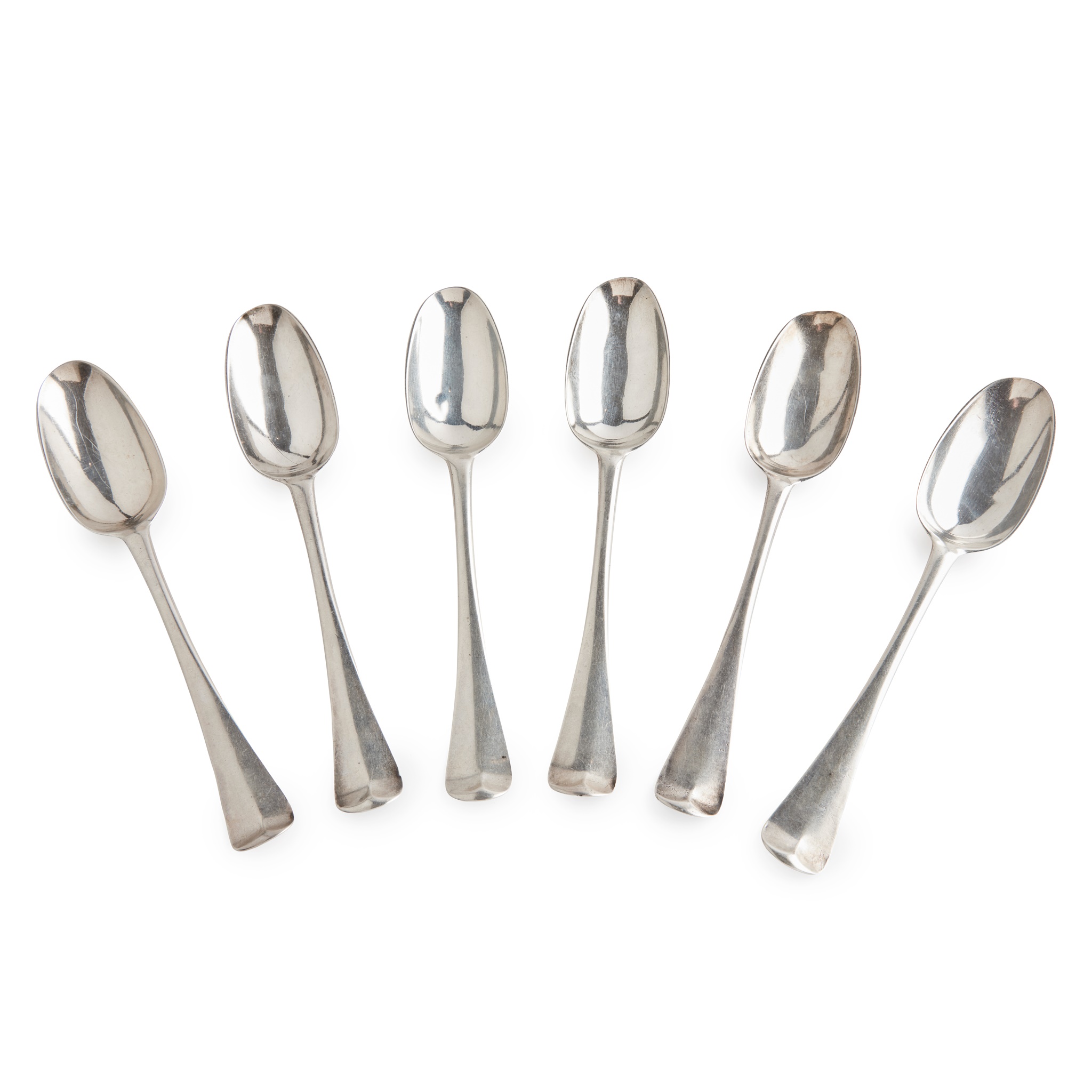 A set of six Irish George III tablespoons