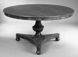 An early Victorian rosewood loo table