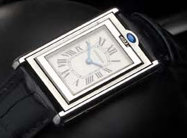 CARTIER - a gentleman's stainless steel wristwatch,