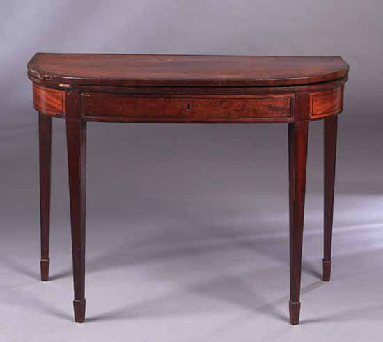 A George III mahogany tea table