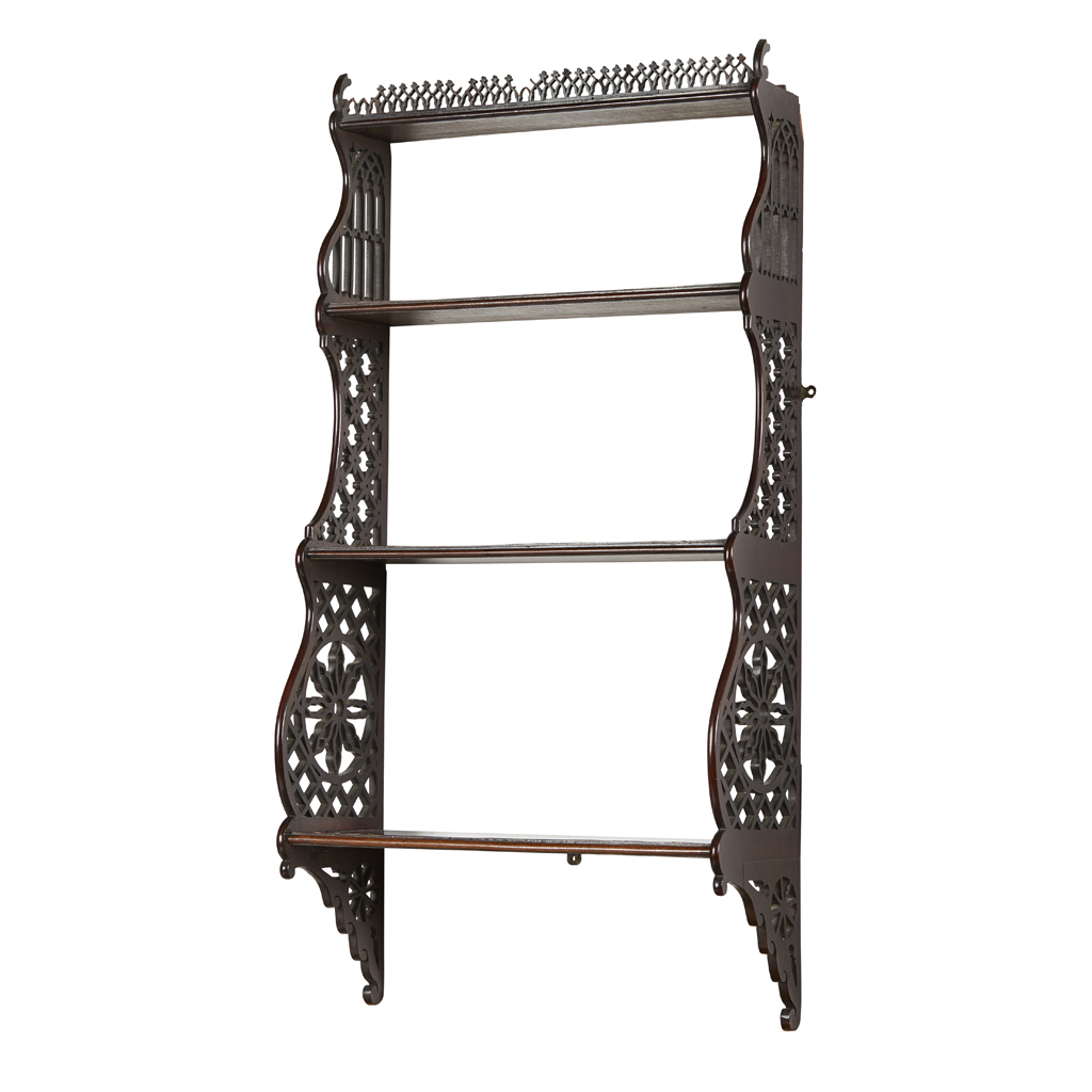 SET OF GEORGE III MAHOGANY WALL SHELVES