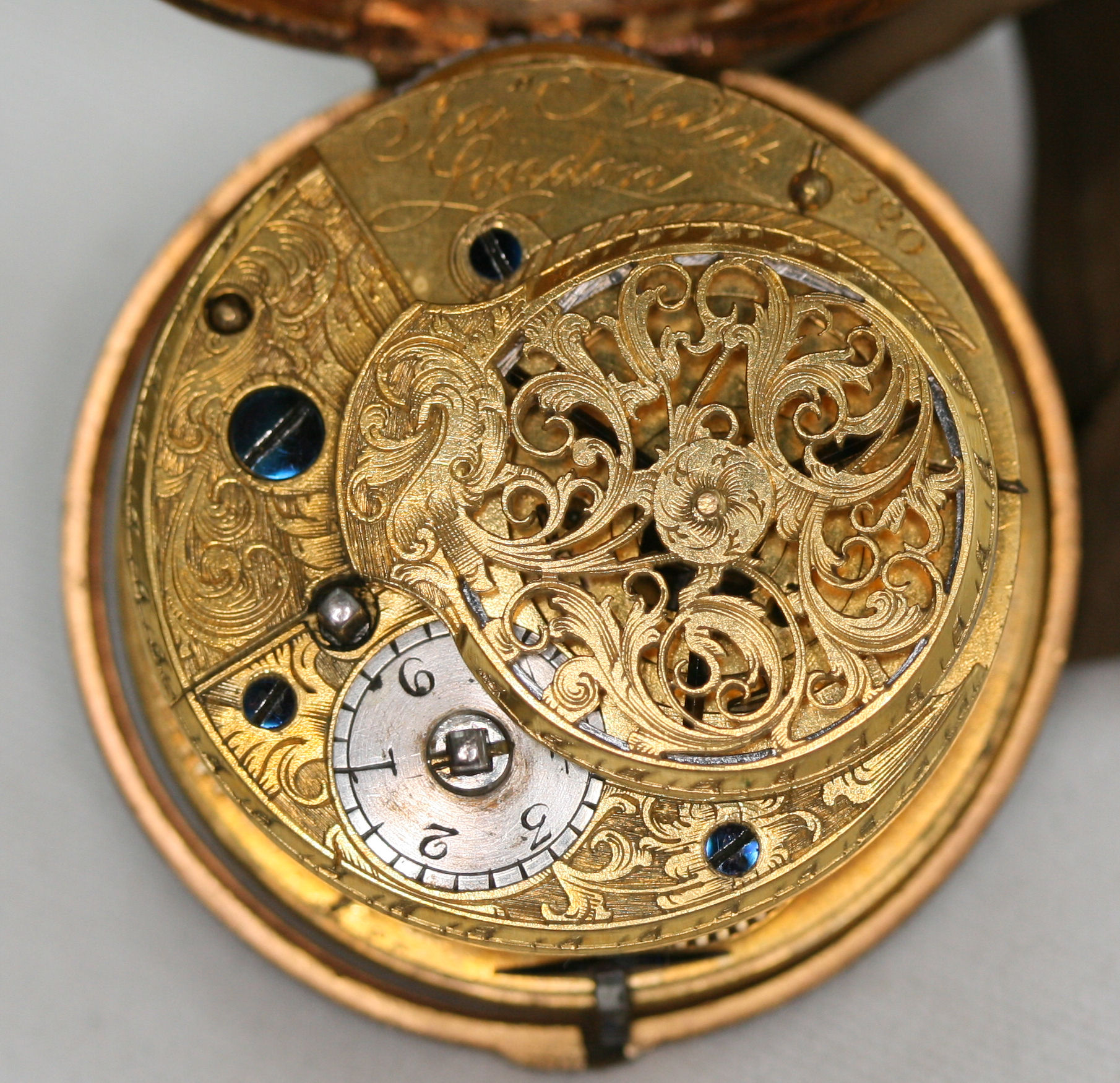 An 18th century pair cased verge pocket watch