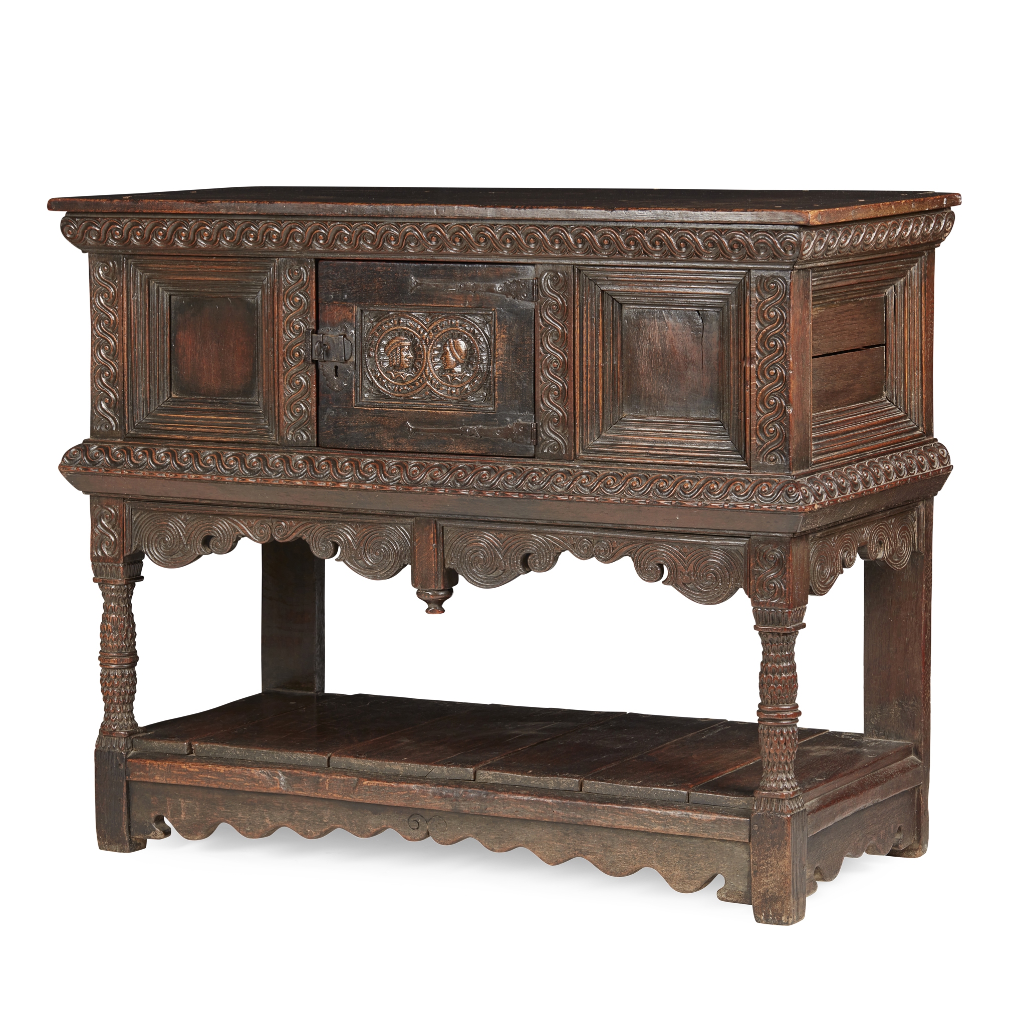 ELIZABETHAN OAK LIVERY CUPBOARD