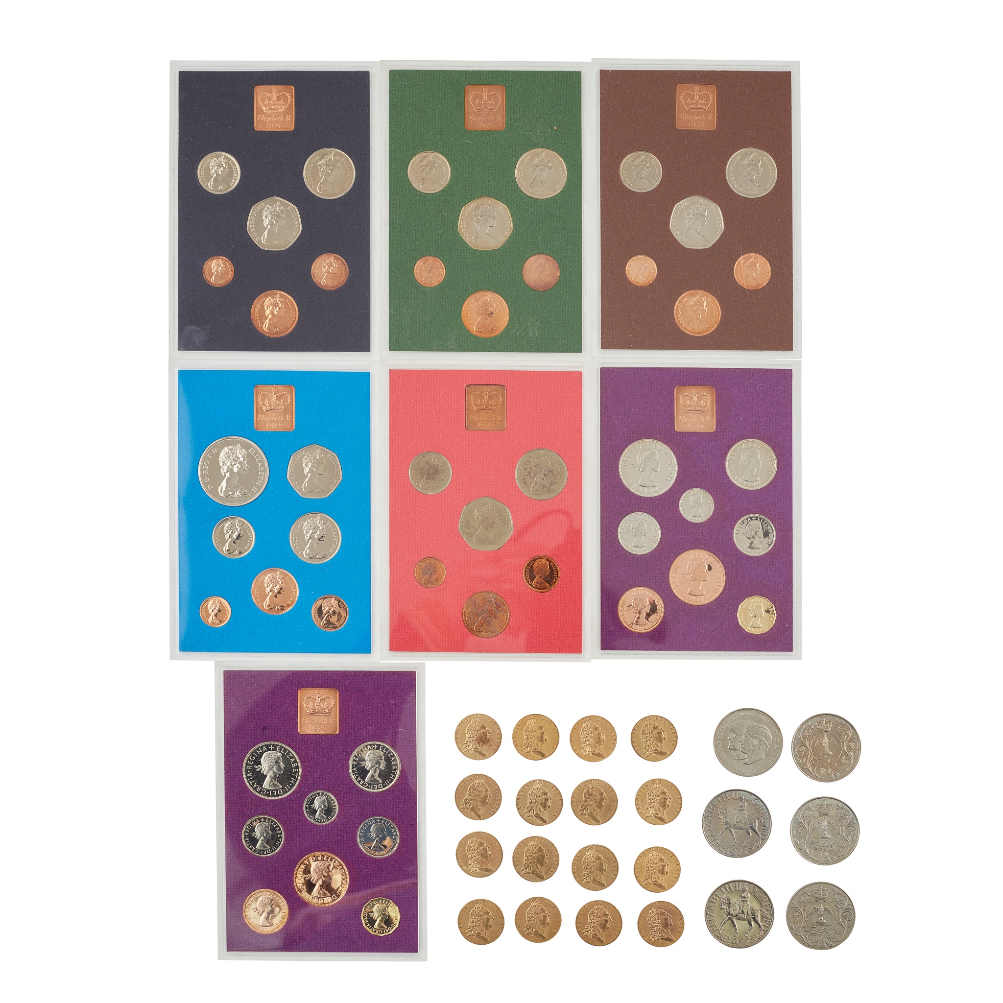 A collection of one hundred and thirty George III gambling tokens