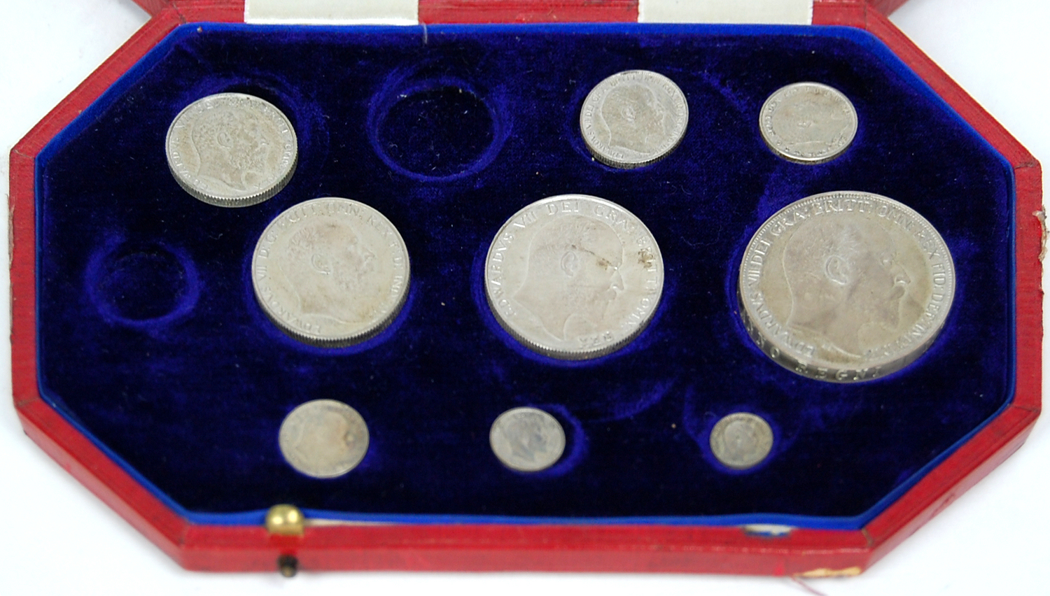 A 1902 eleven coin matt proof set