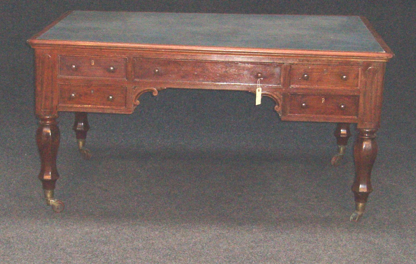 A Victorian mahogany desk,