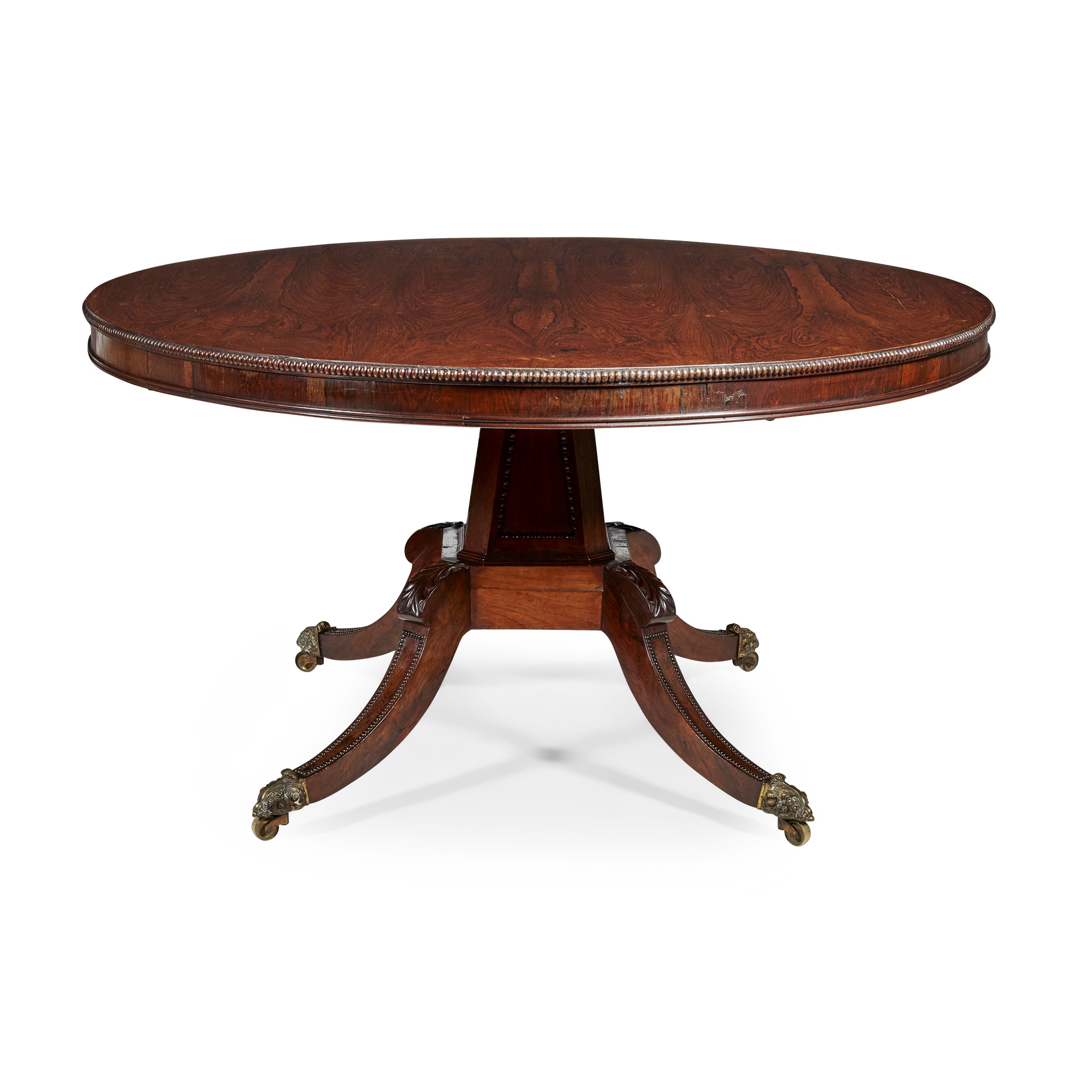 SCOTTISH REGENCY ROSEWOOD BREAKFAST TABLE, IN THE MANNER OF MEIN OF KELSO