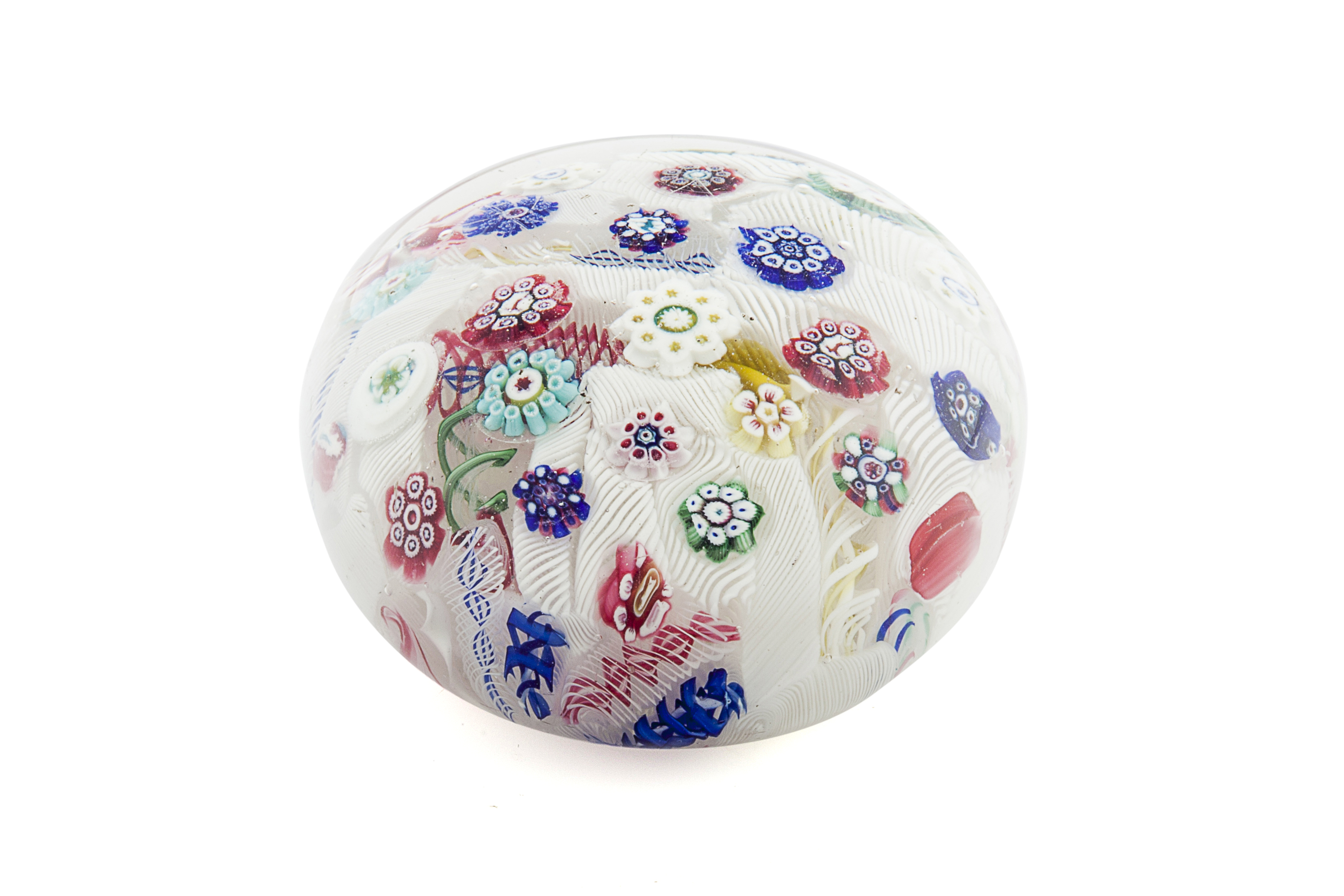 ANTIQUE FRENCH GLASS PAPERWEIGHT, PROBABLY BACCARAT