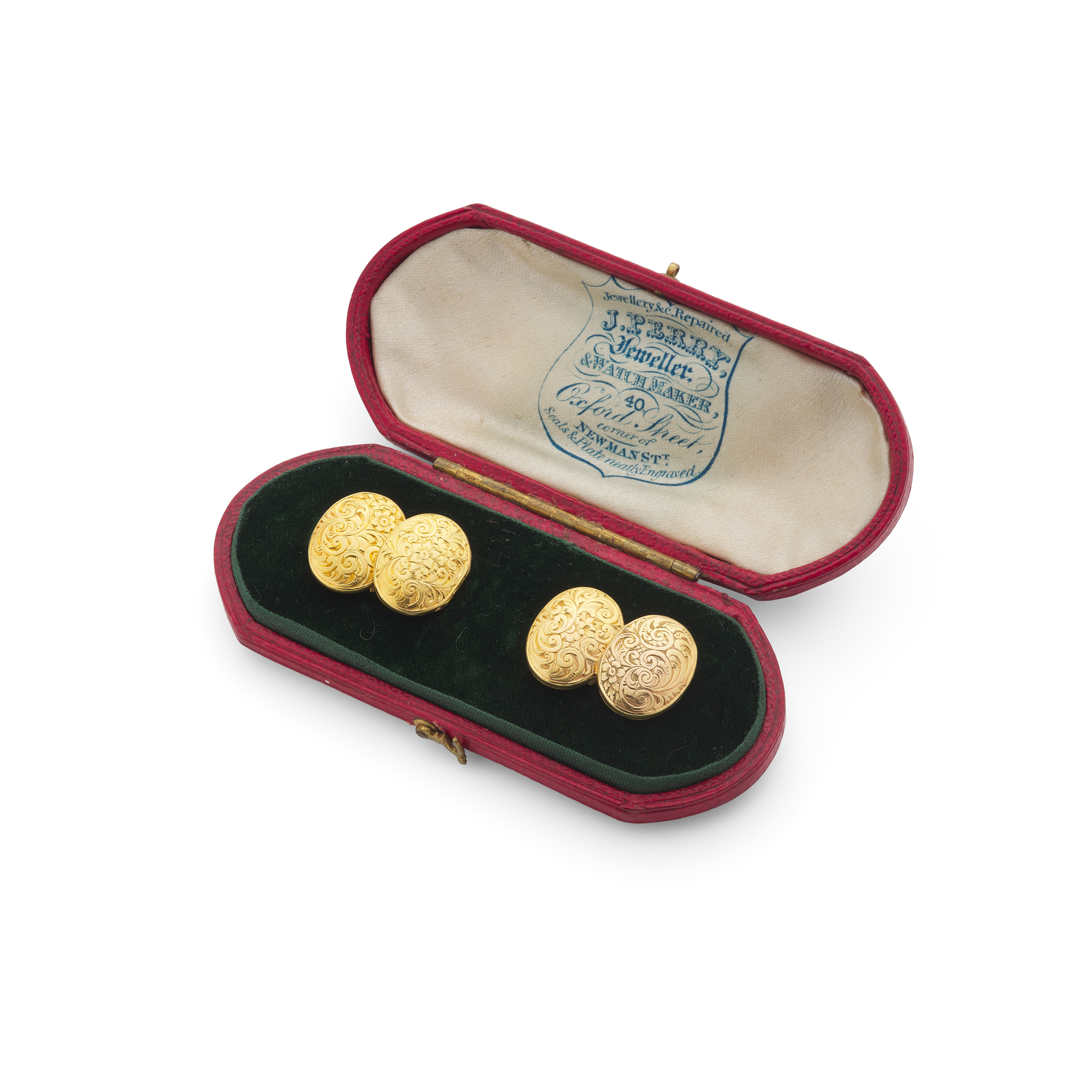 A pair of locket cufflinks