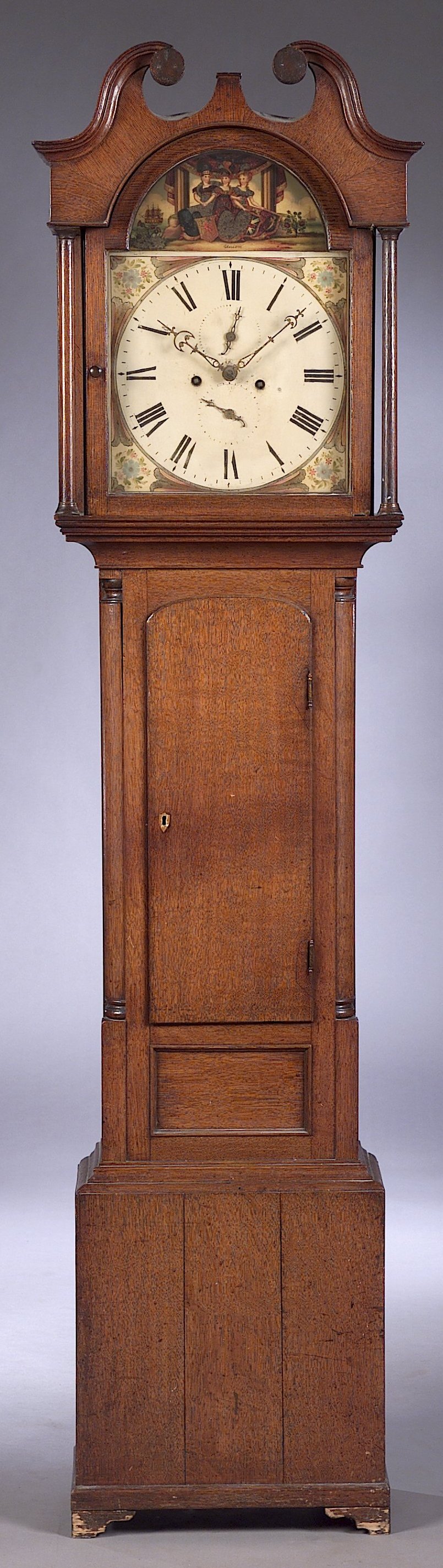 A George III oak longcase clock