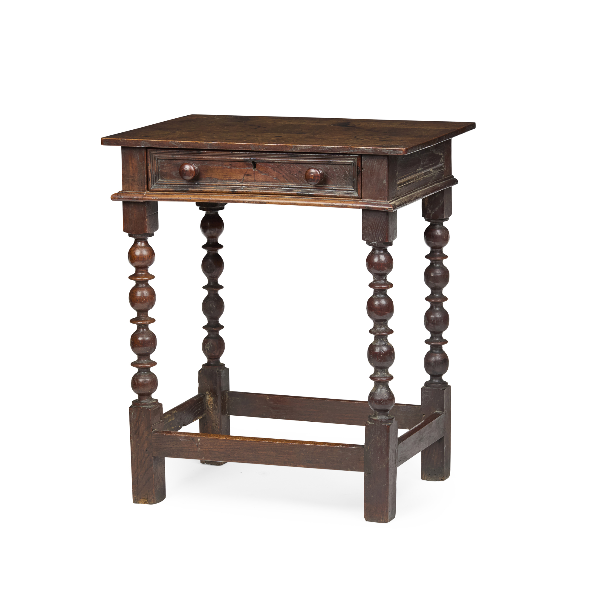 WILLIAM AND MARY OAK SIDE TABLE