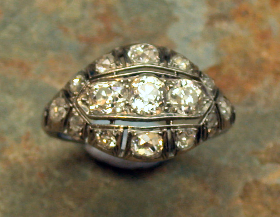 An Art Deco diamond ring,