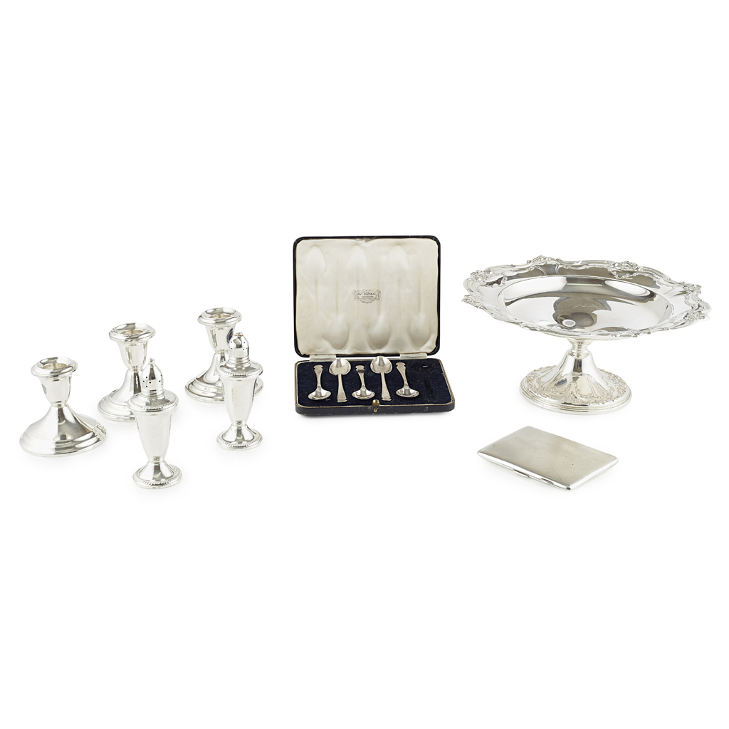 A collection of Gorham and other items