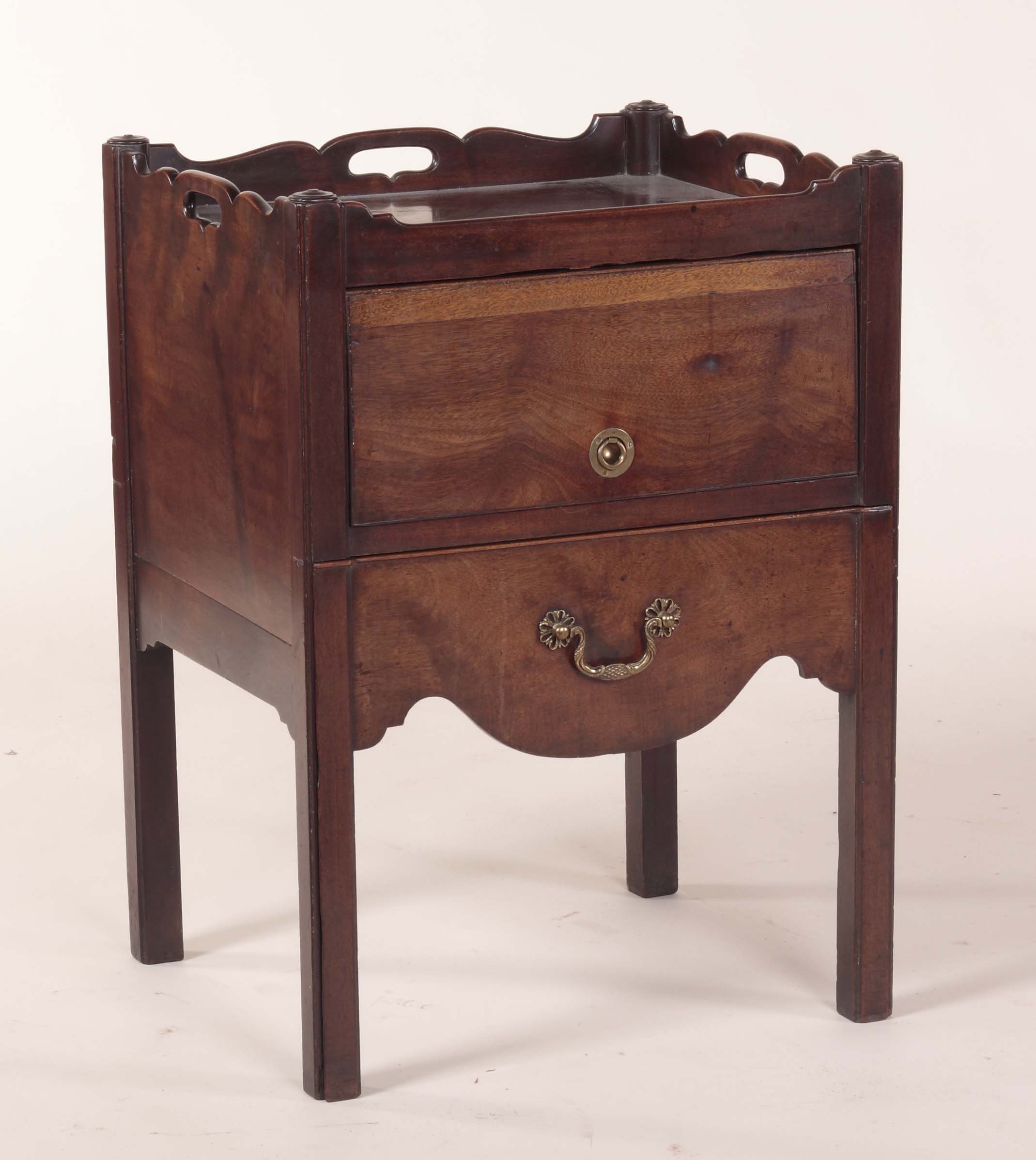 A George III mahogany bedside commode