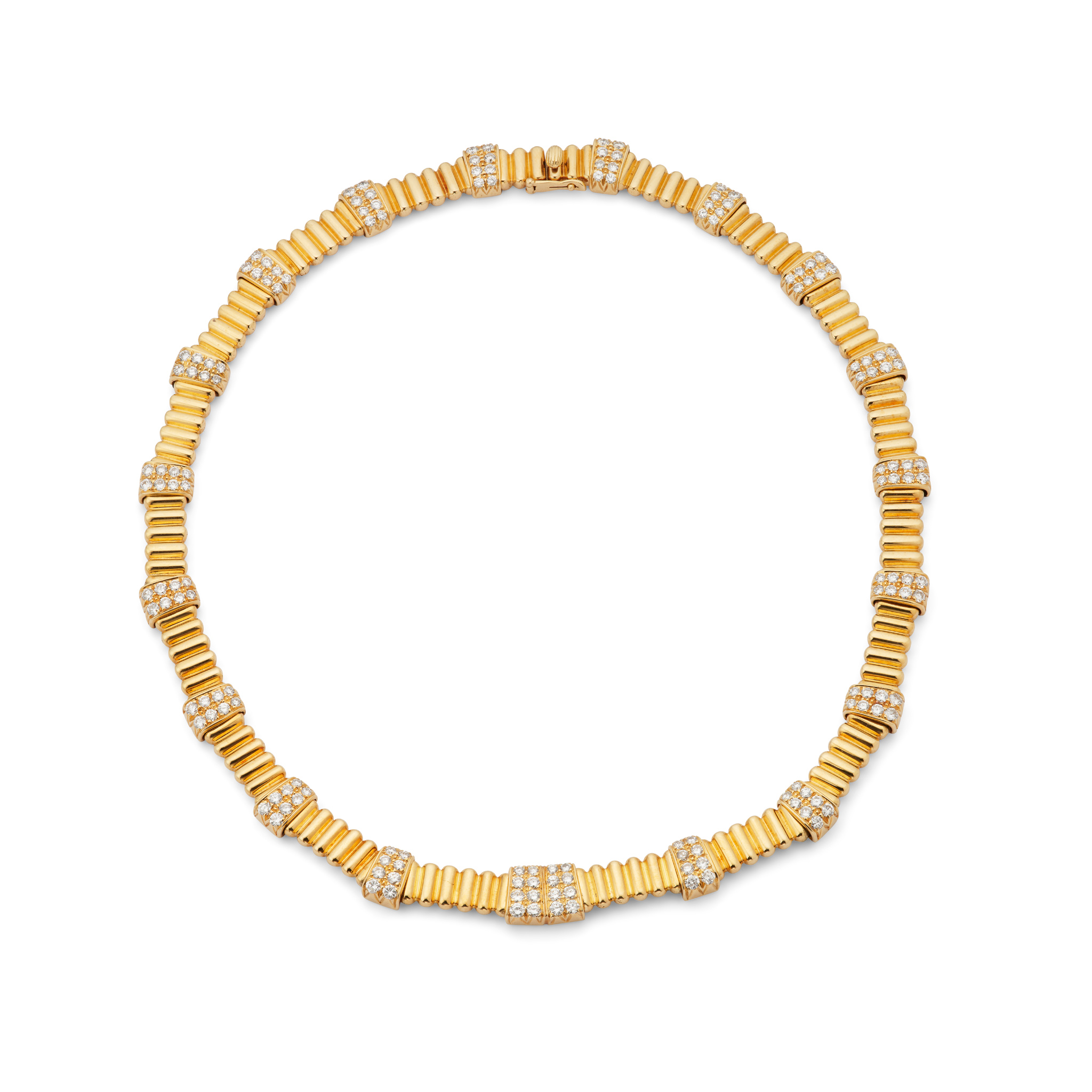 Jean Claude Duhem: A diamond necklace, circa 1985