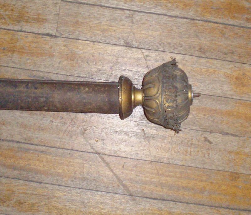 A pair of 19th century curtain poles