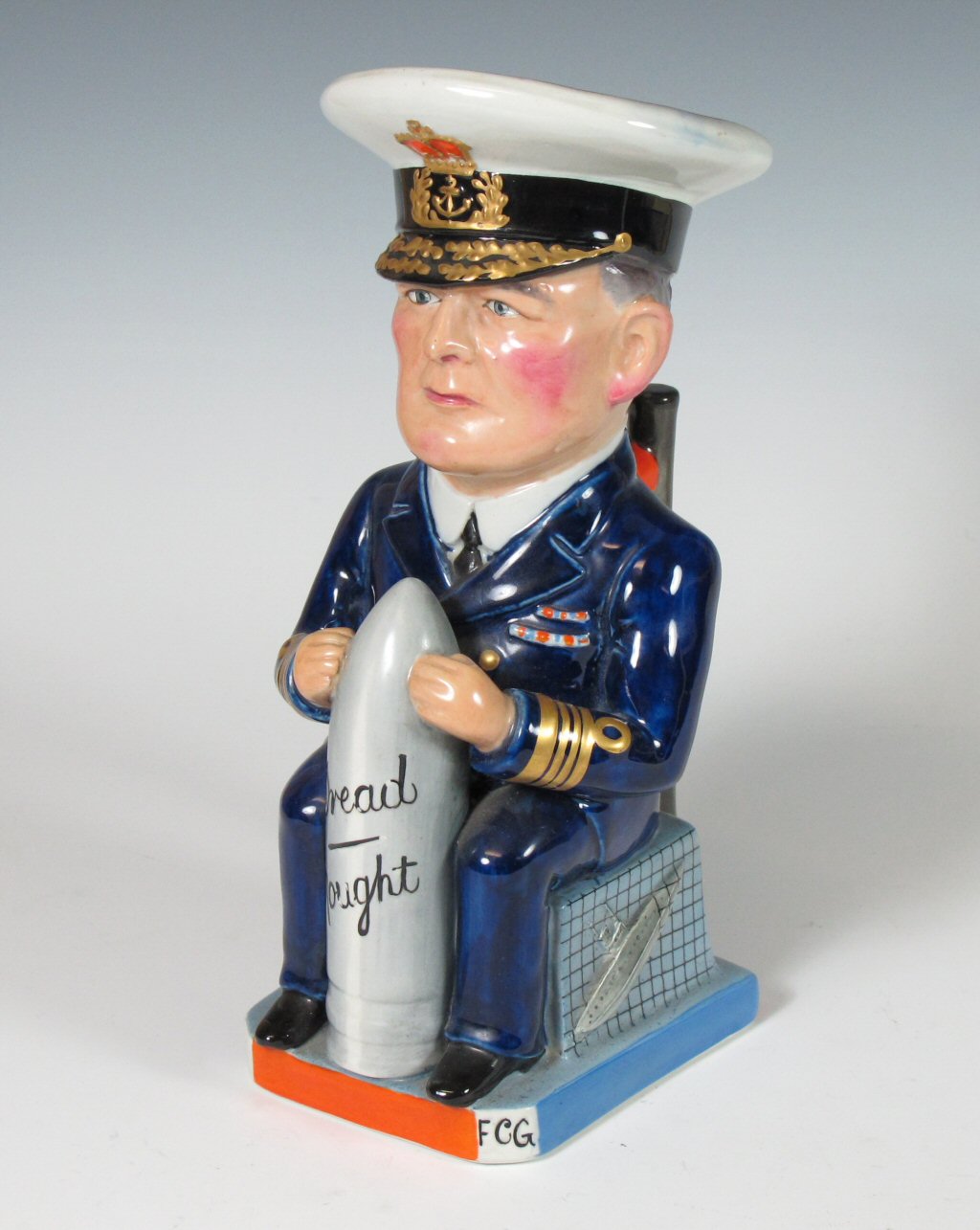 A WW1 Wilkinson Carruthers Gould toby jug of Admiral D. Beatty
