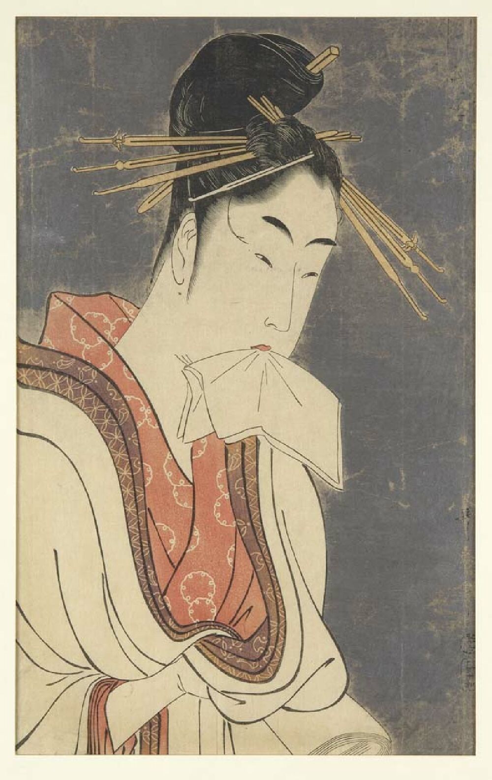 A harlequin set of Japanese woodblock prints