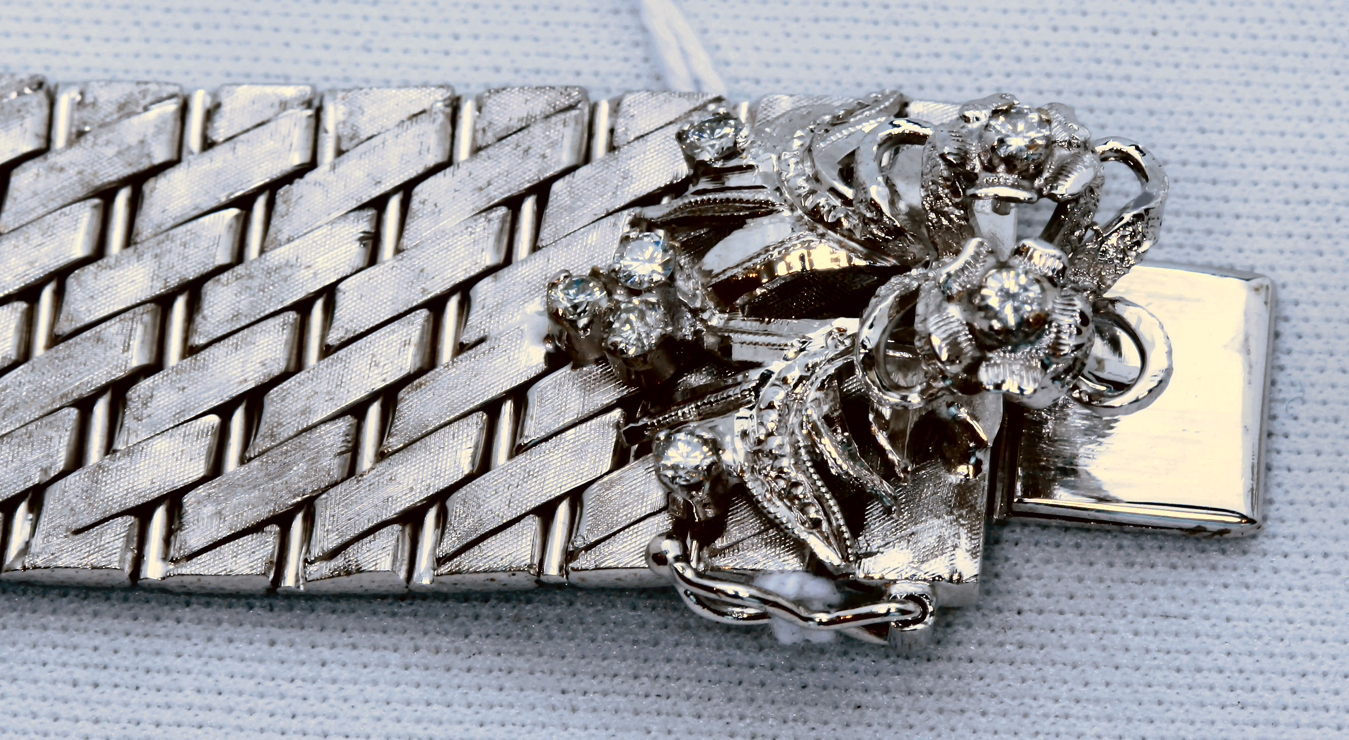 A modern diamond set bracelet,