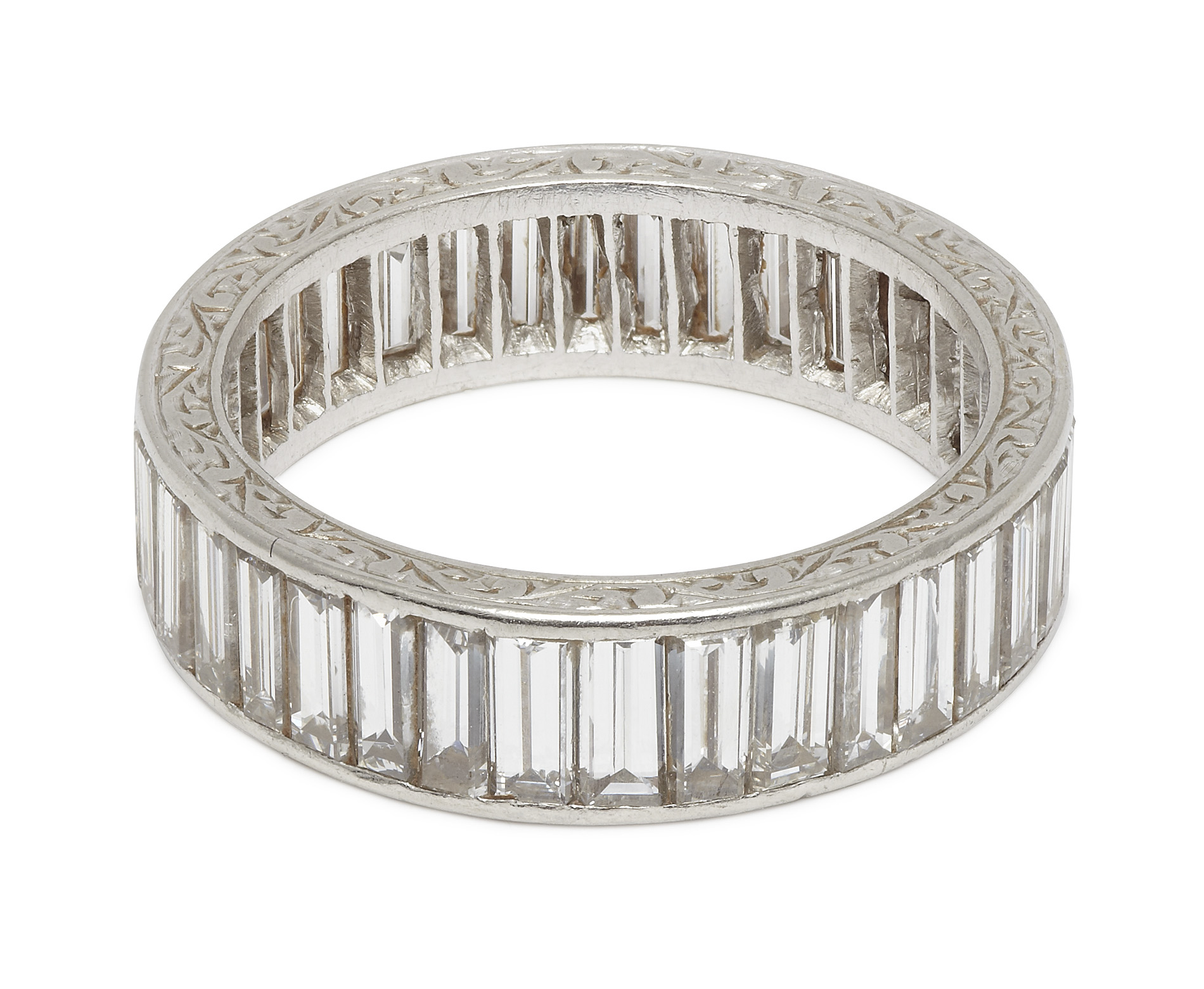A diamond set full-eternity ring