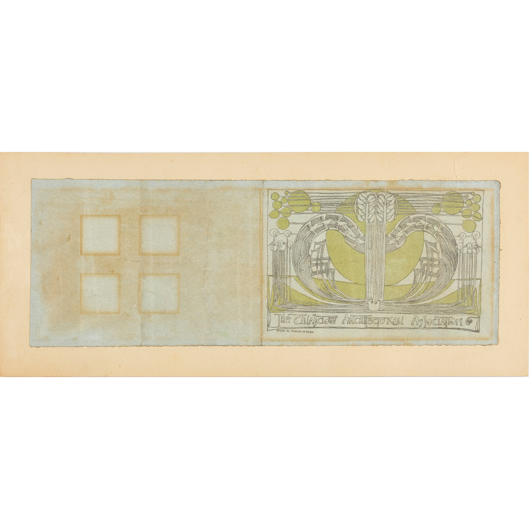 CHARLES RENNIE MACKINTOSH (1868-1928) FOR THE GLASGOW ARCHITECTURAL ASSOCIATION