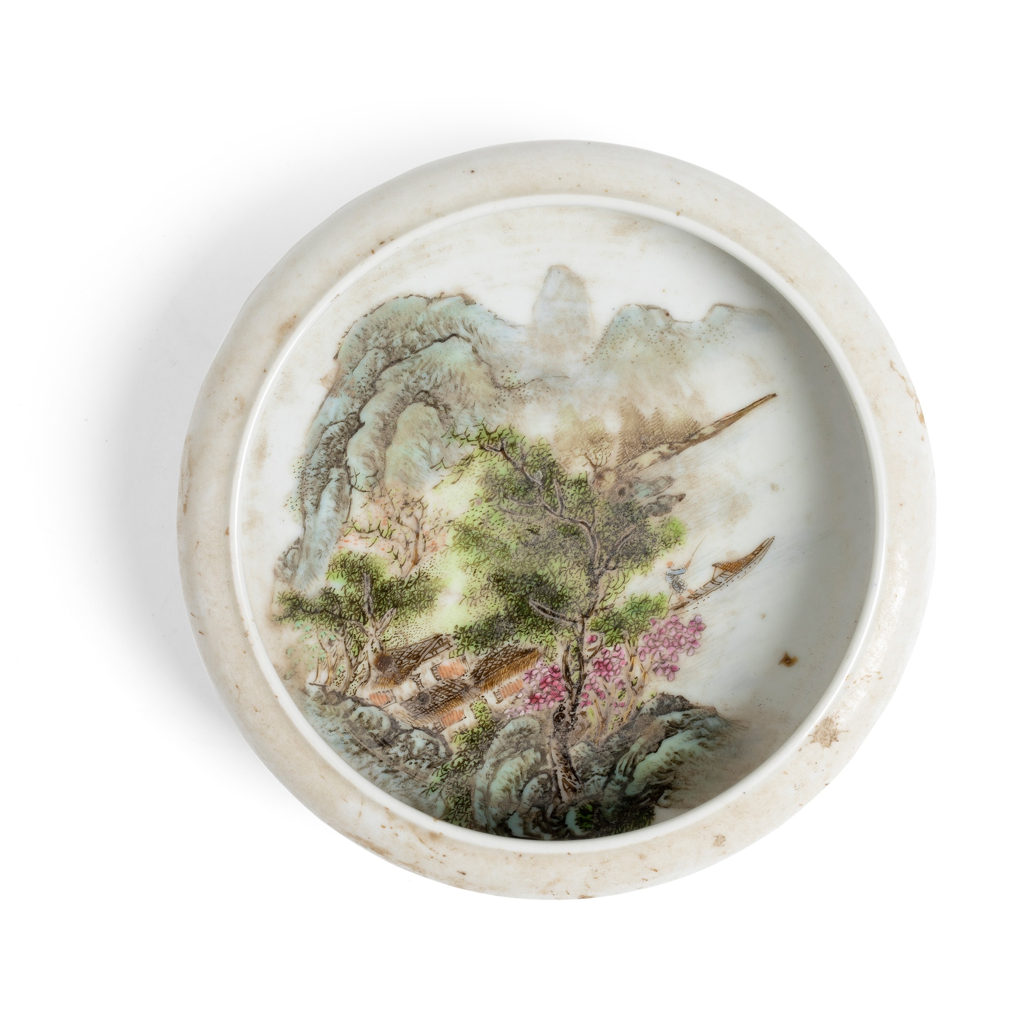 FAMILLE ROSE BRUSH WASHER