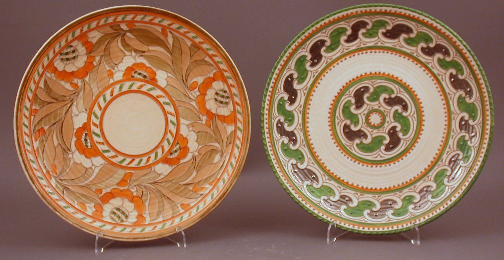 A Crown Ducal circular charger by Charlotte Rhead