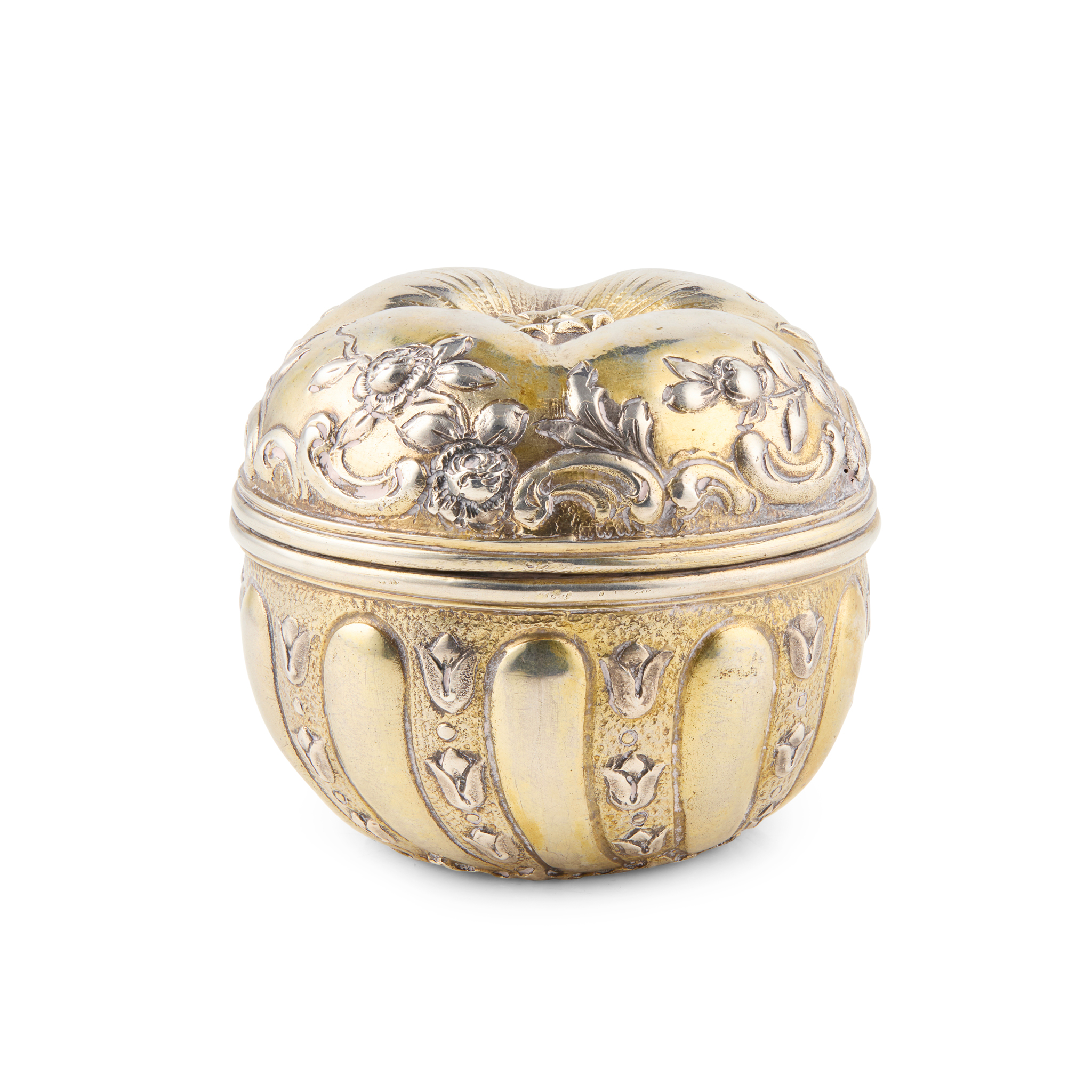 CONTINENTAL SILVER POMEGRANATE SPICE BOX