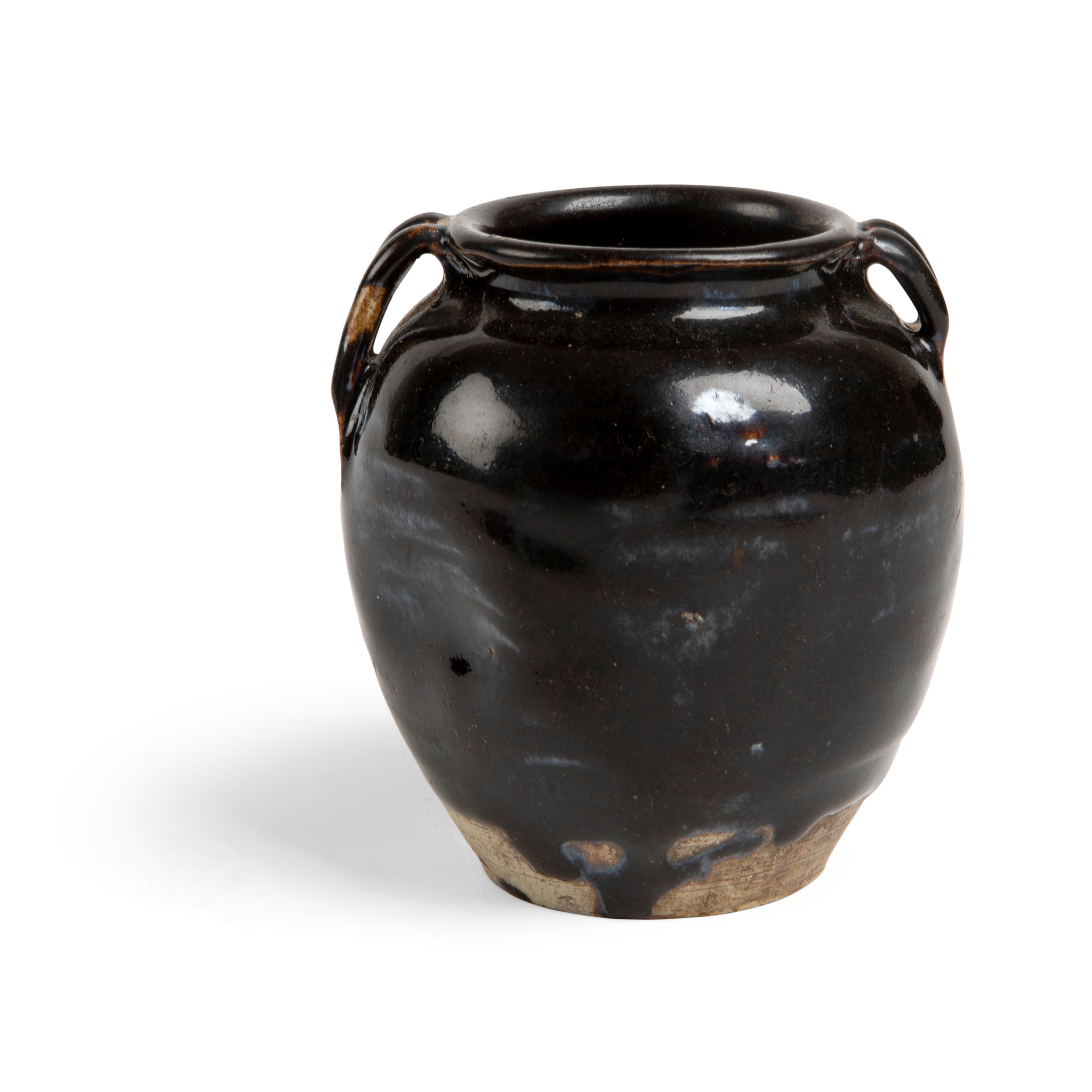 CIZHOU BRONZE-GLAZED DOUBLE-HANDLED JAR
